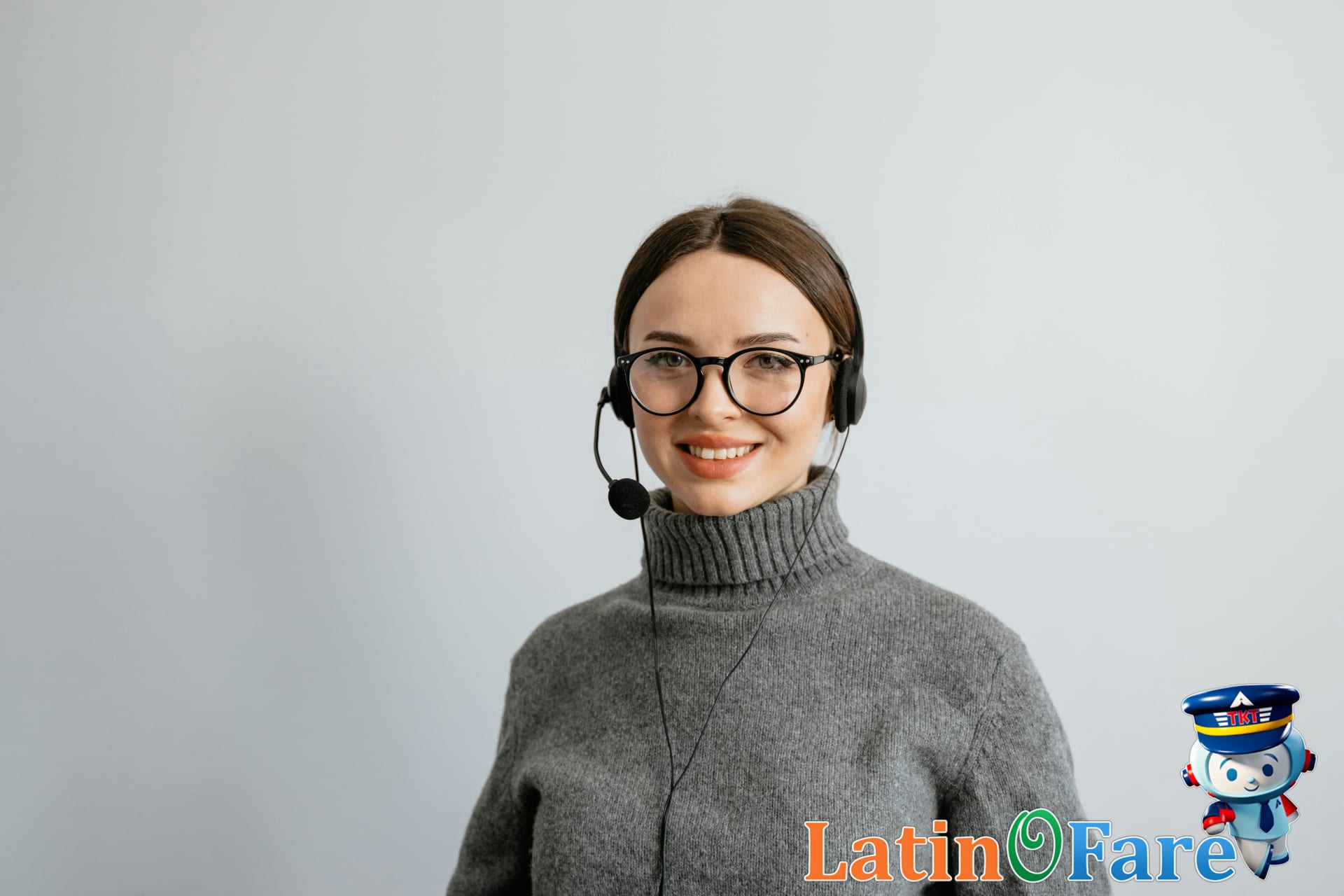 LatinoFare agent helping customer book Black Friday travel deal over the phone for extra discount.