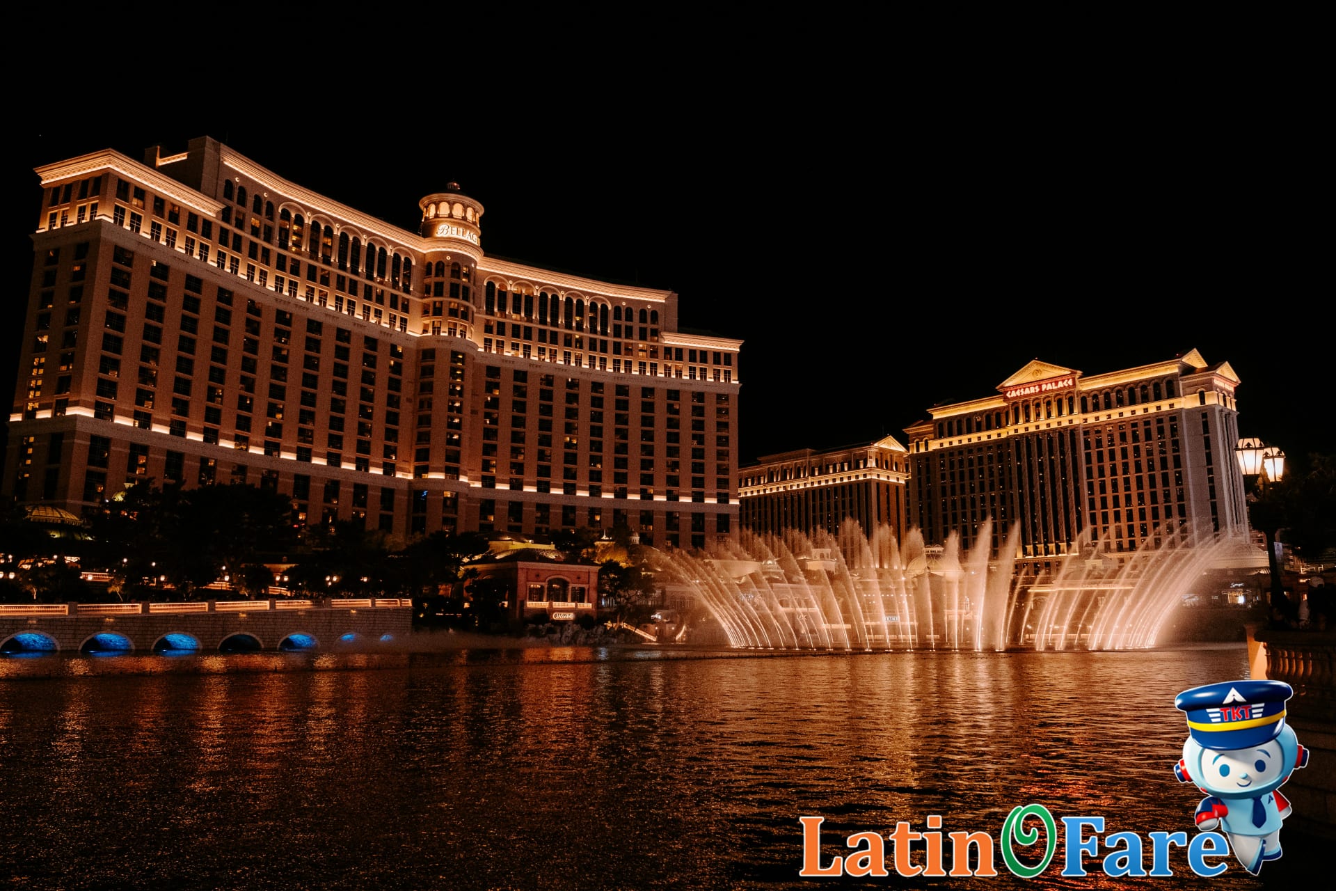 Visitors watching Bellagio fountains for Las Vegas budget travelers exploring free attractions