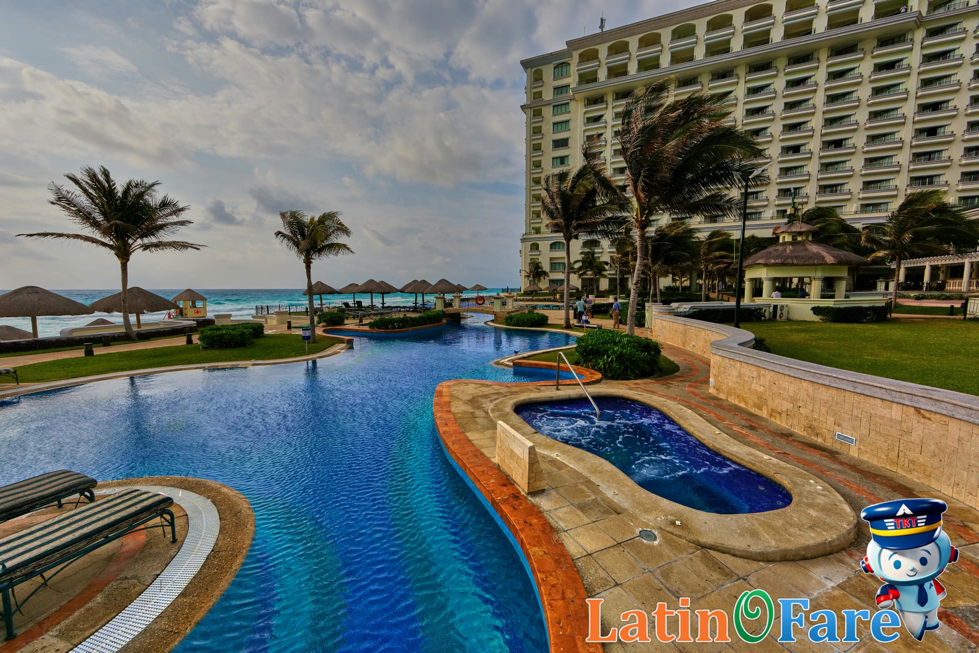 Quiet Caribbean resort in off-peak hurricane season offering travel deals and flight discounts