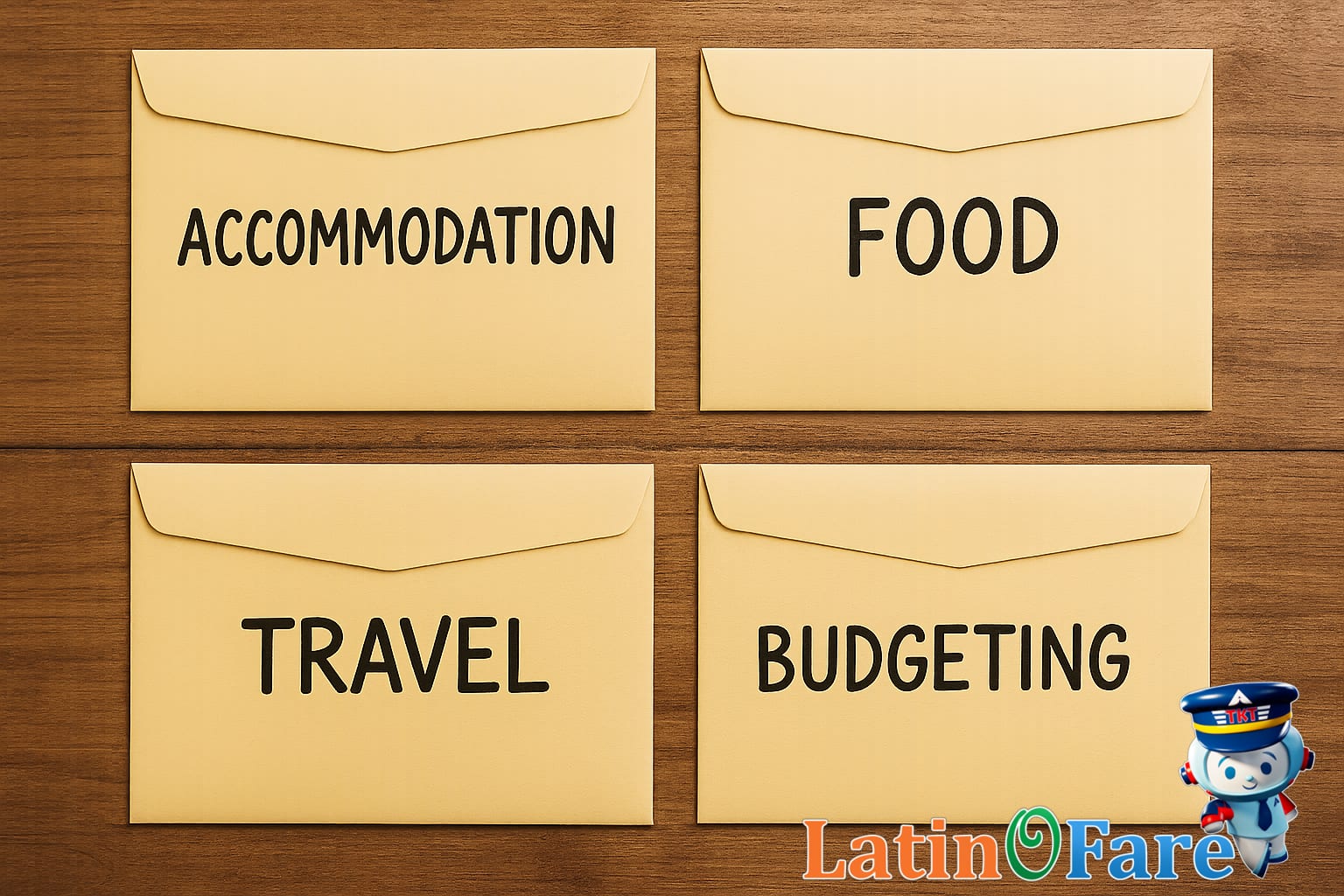 Envelope system for allocating travel budget by priority category for effective budgeting