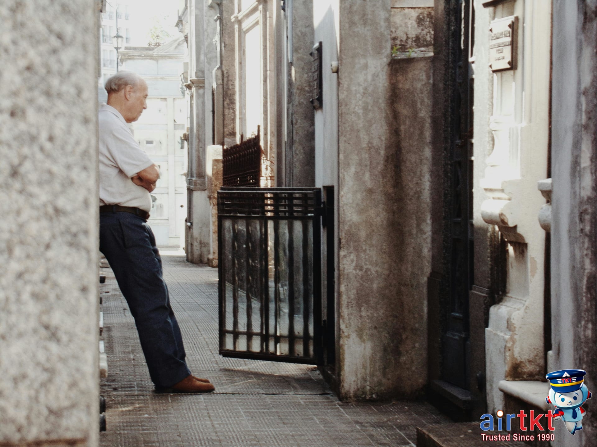 Visitors walking through Recoleta Cemetery in Buenos Aires