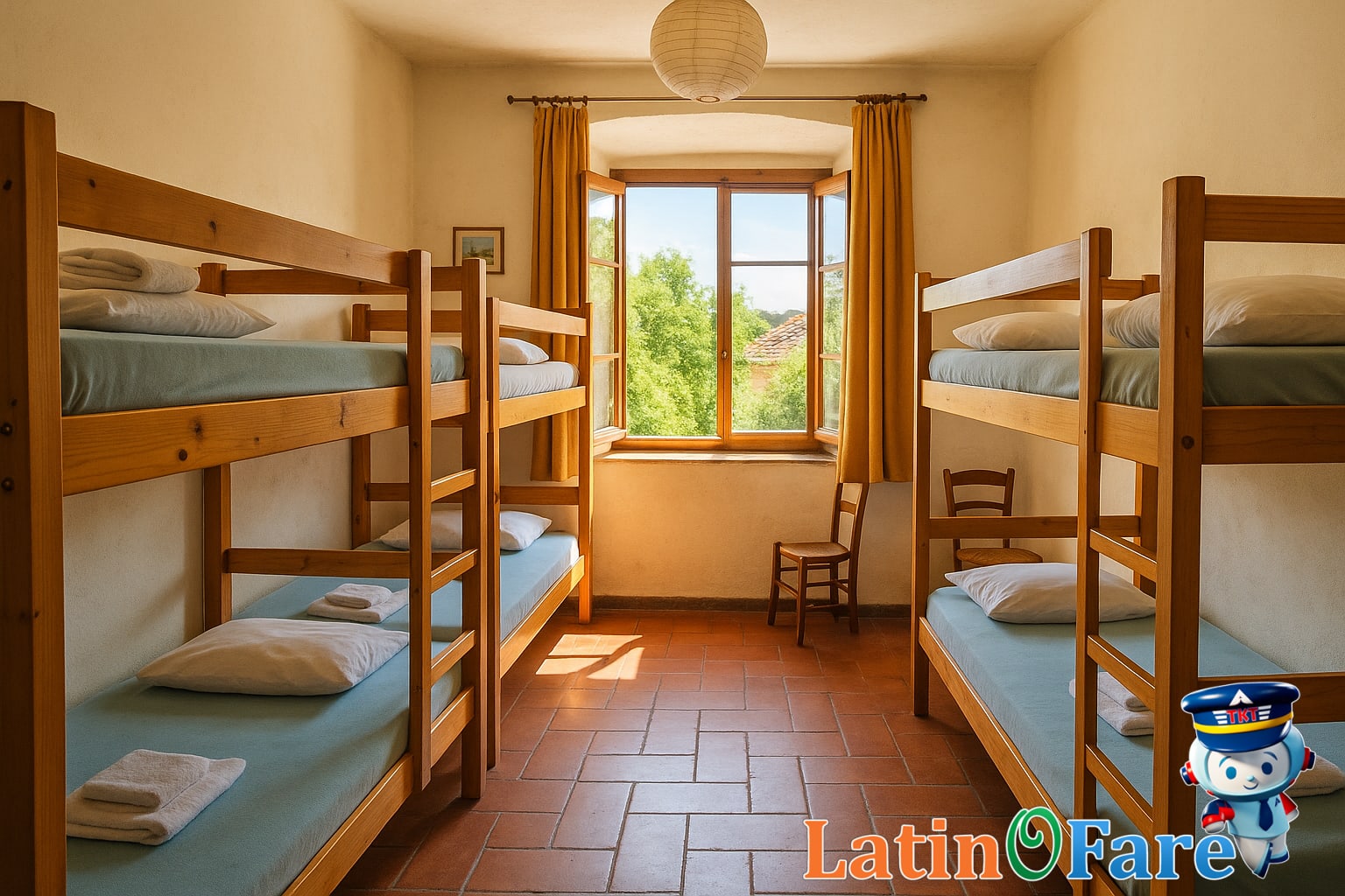 Various Europe budget accommodations like guesthouses and hostels, suitable for travelers during summer high season
