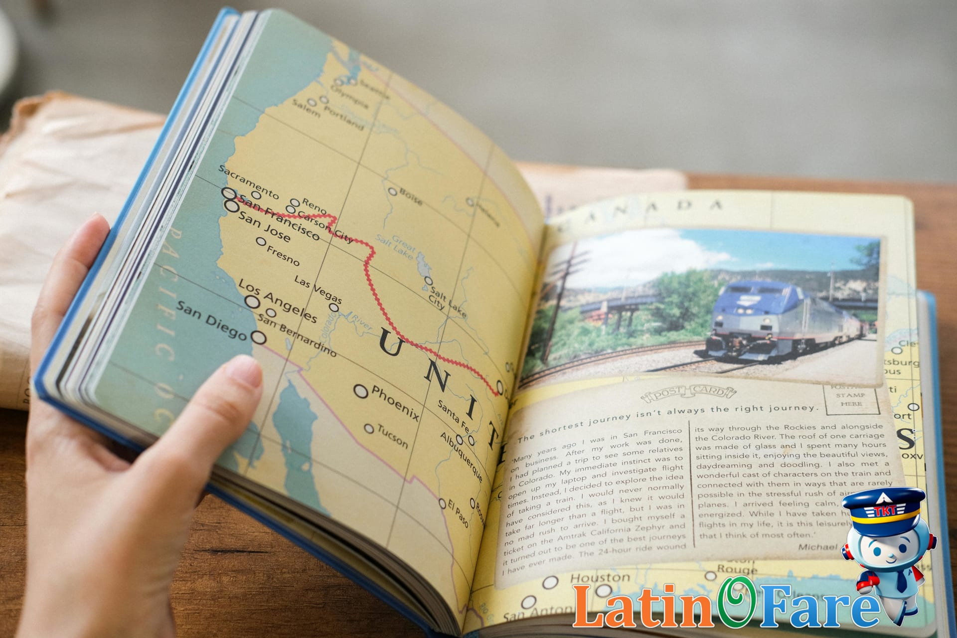 Map showing major Amtrak routes across the United States, highlighting nationwide rail network