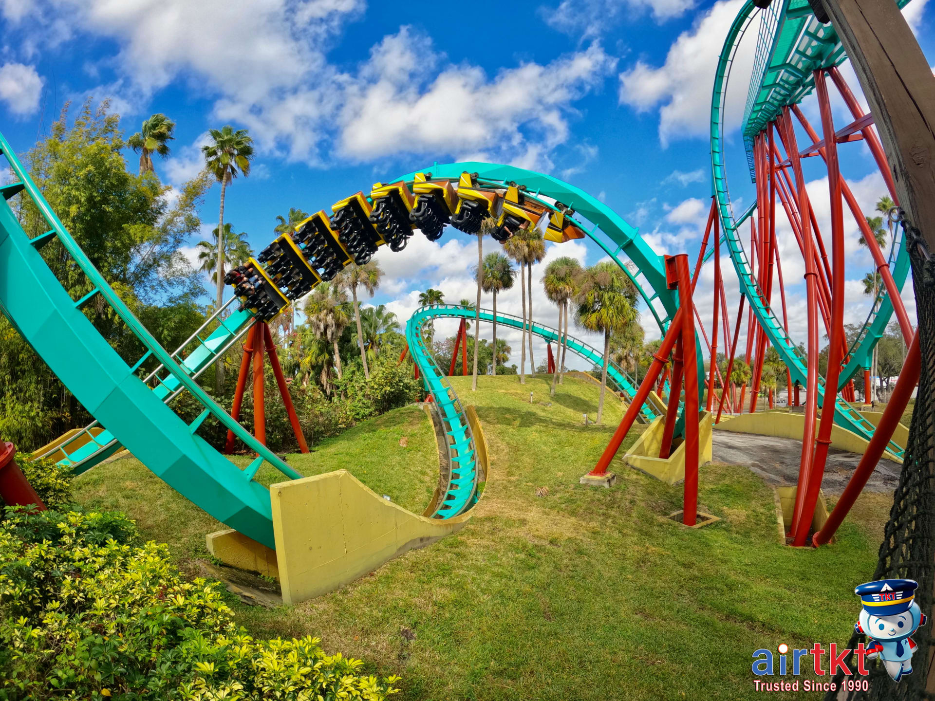 Thrilling rides at Busch Gardens Tampa Bay amusement park roller coasters