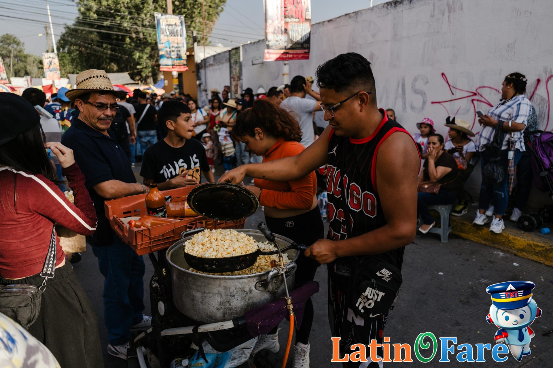 Experiencing local Labour Day traditions with street festival music and dancing in Mexico