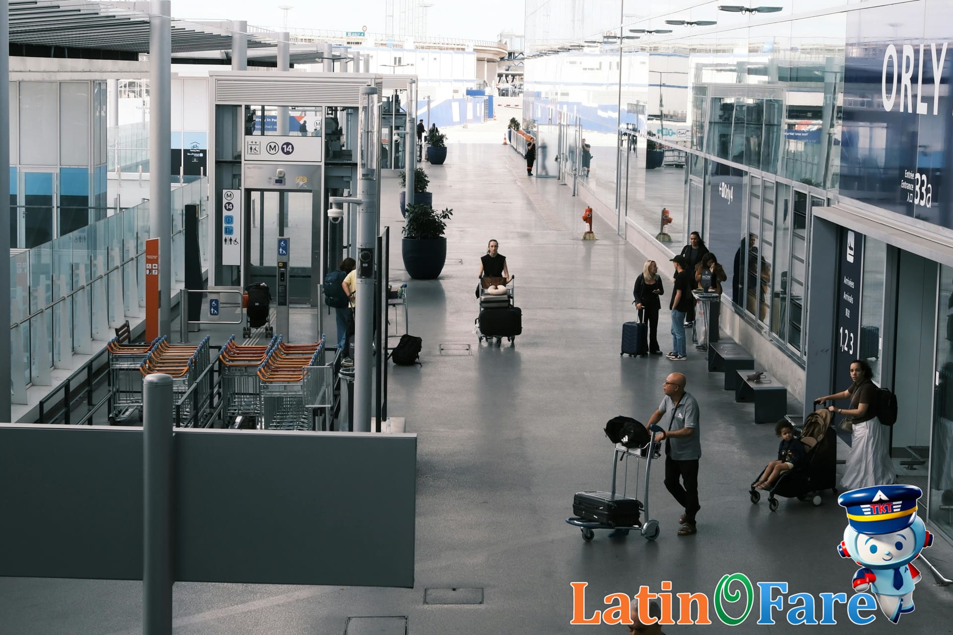 Travelers at airport preparing for Labour Day long weekend holiday experiences