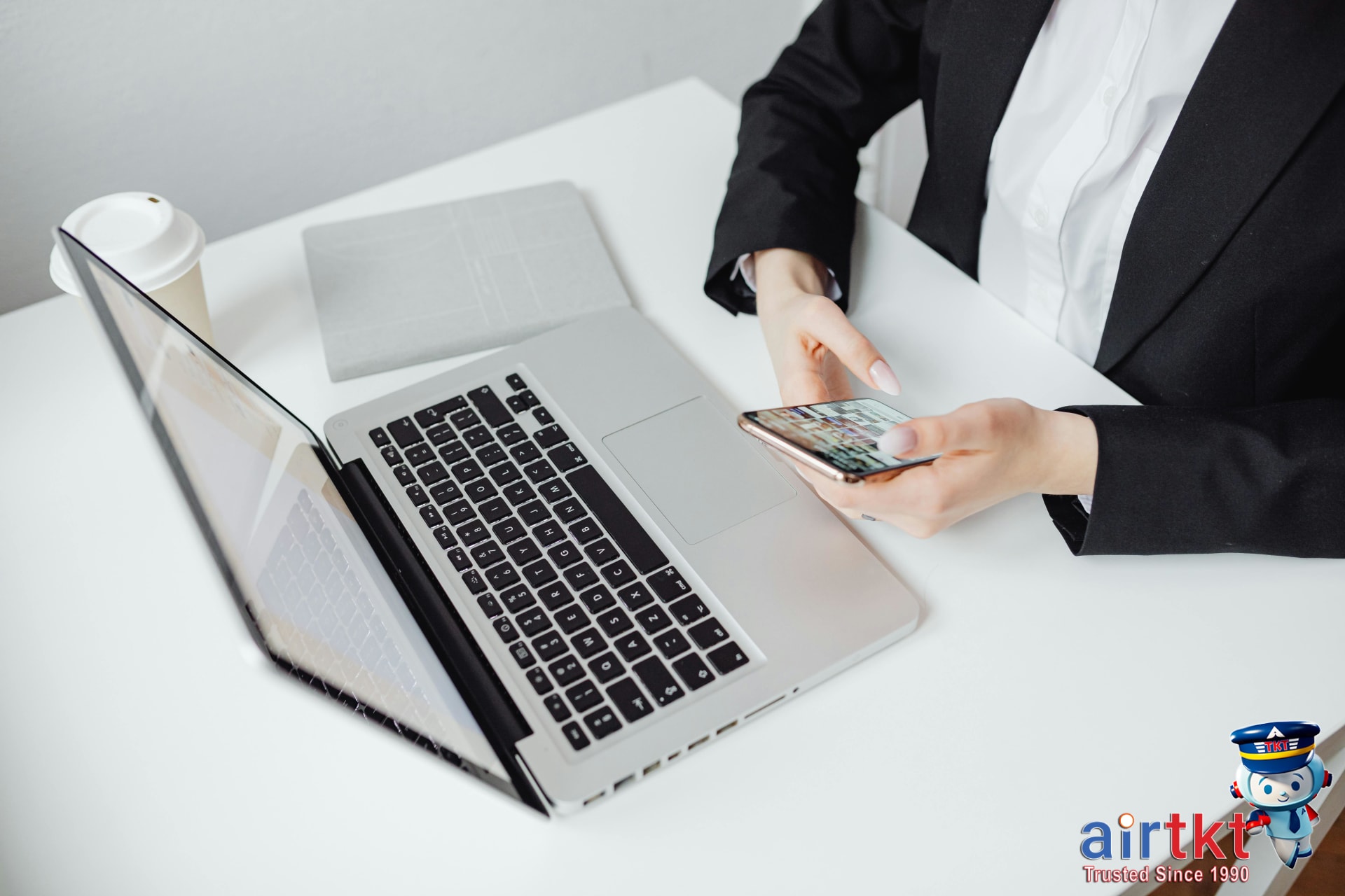 Traveler choosing between eSIM and local SIM options on smartphone