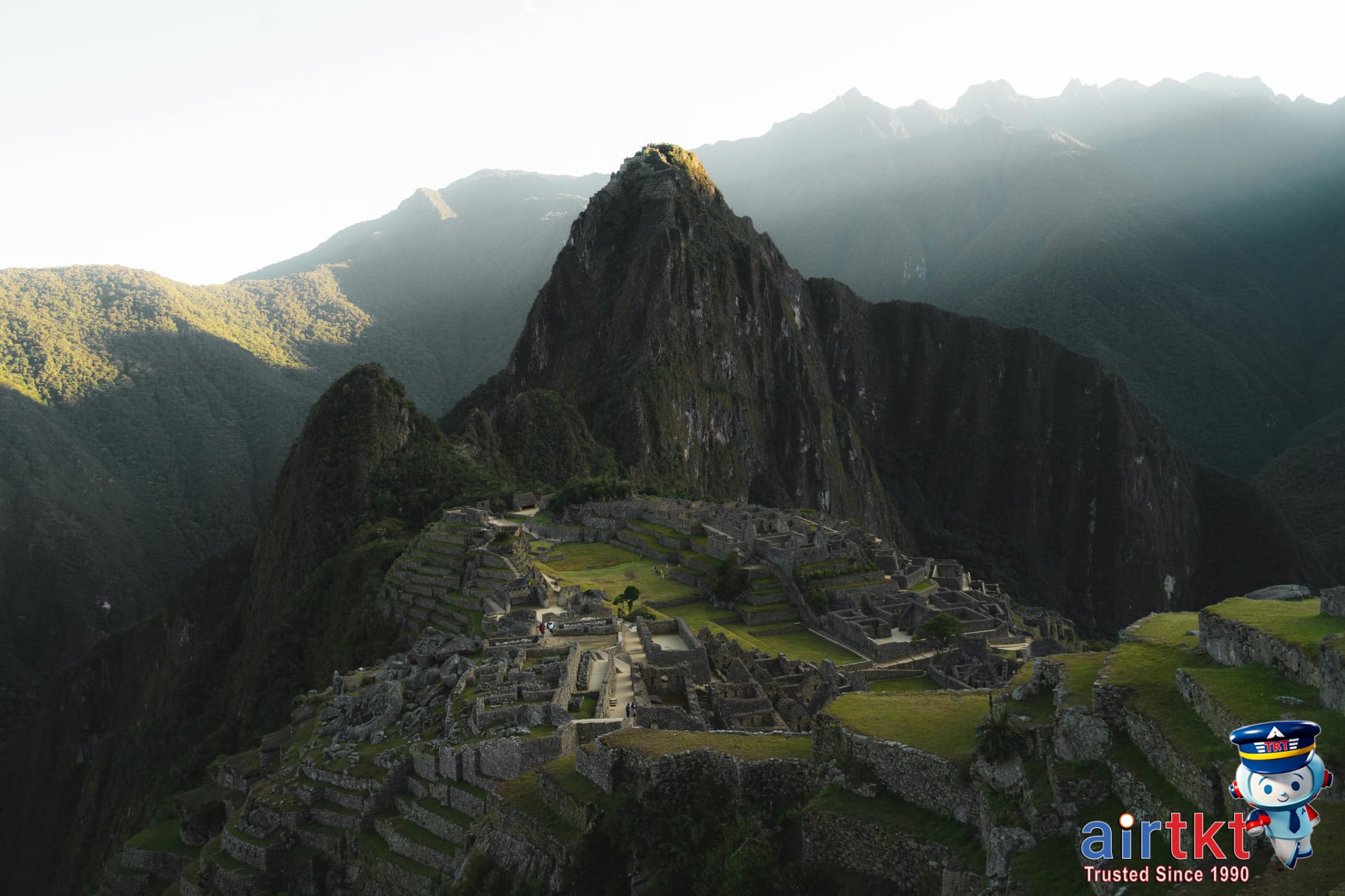 South America landmarks like Machu Picchu and Christ the Redeemer