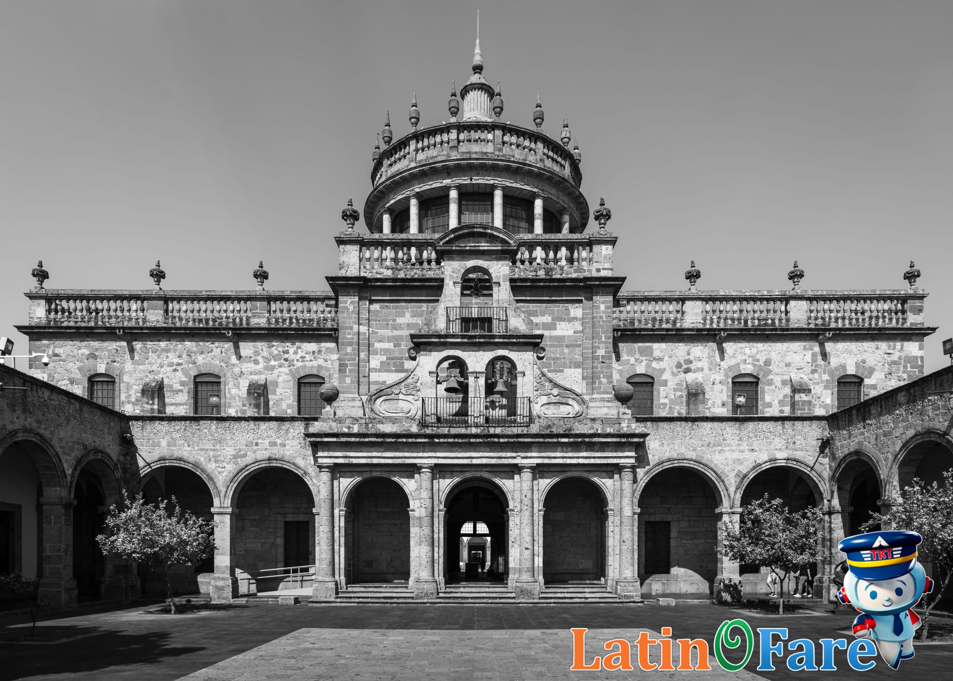 Travelers experience the culture and history of Guadalajara at Instituto Cultural Cabañas with murals and architecture