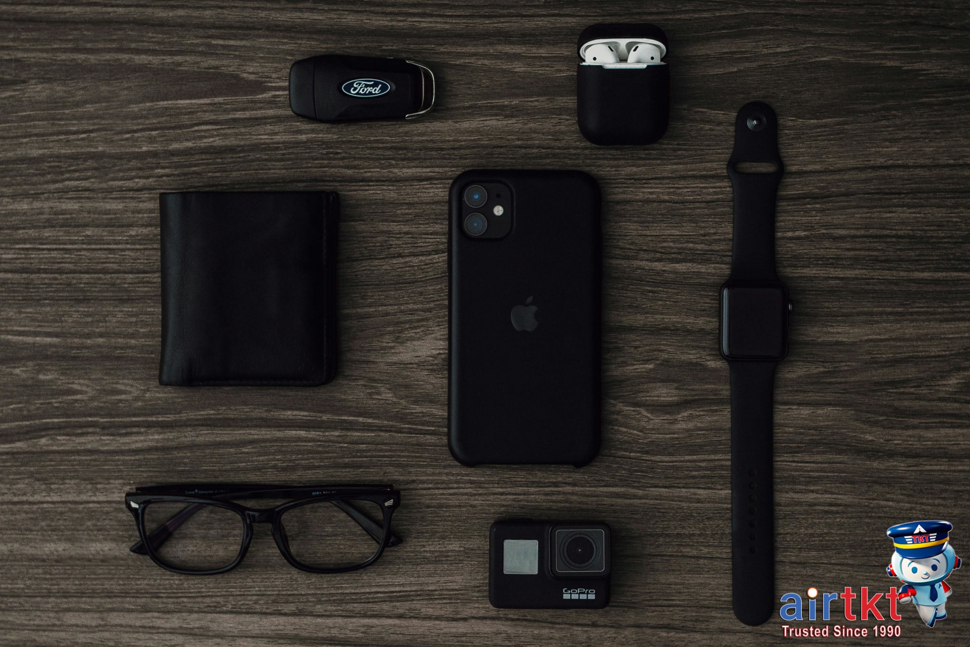 Travel gadgets packed in carry-on luggage for tech and accessories