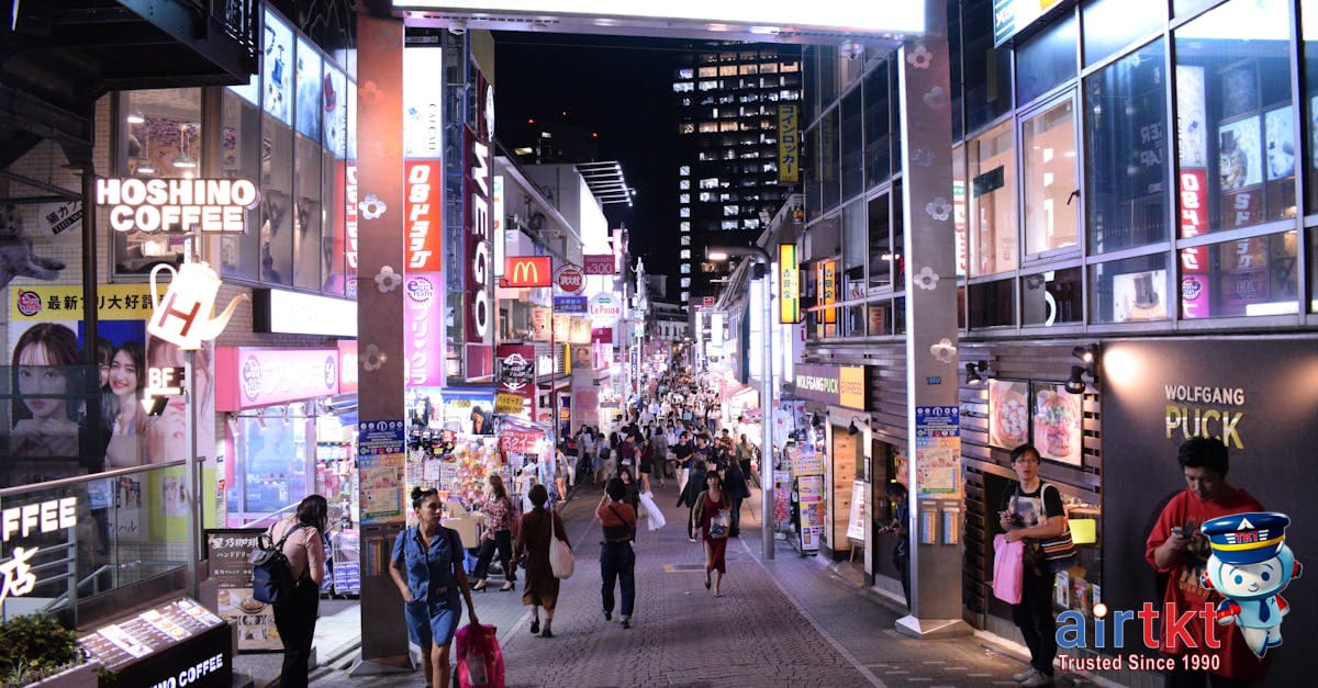 Harajuku Tokyo trendy neighborhood shops and cafes street view