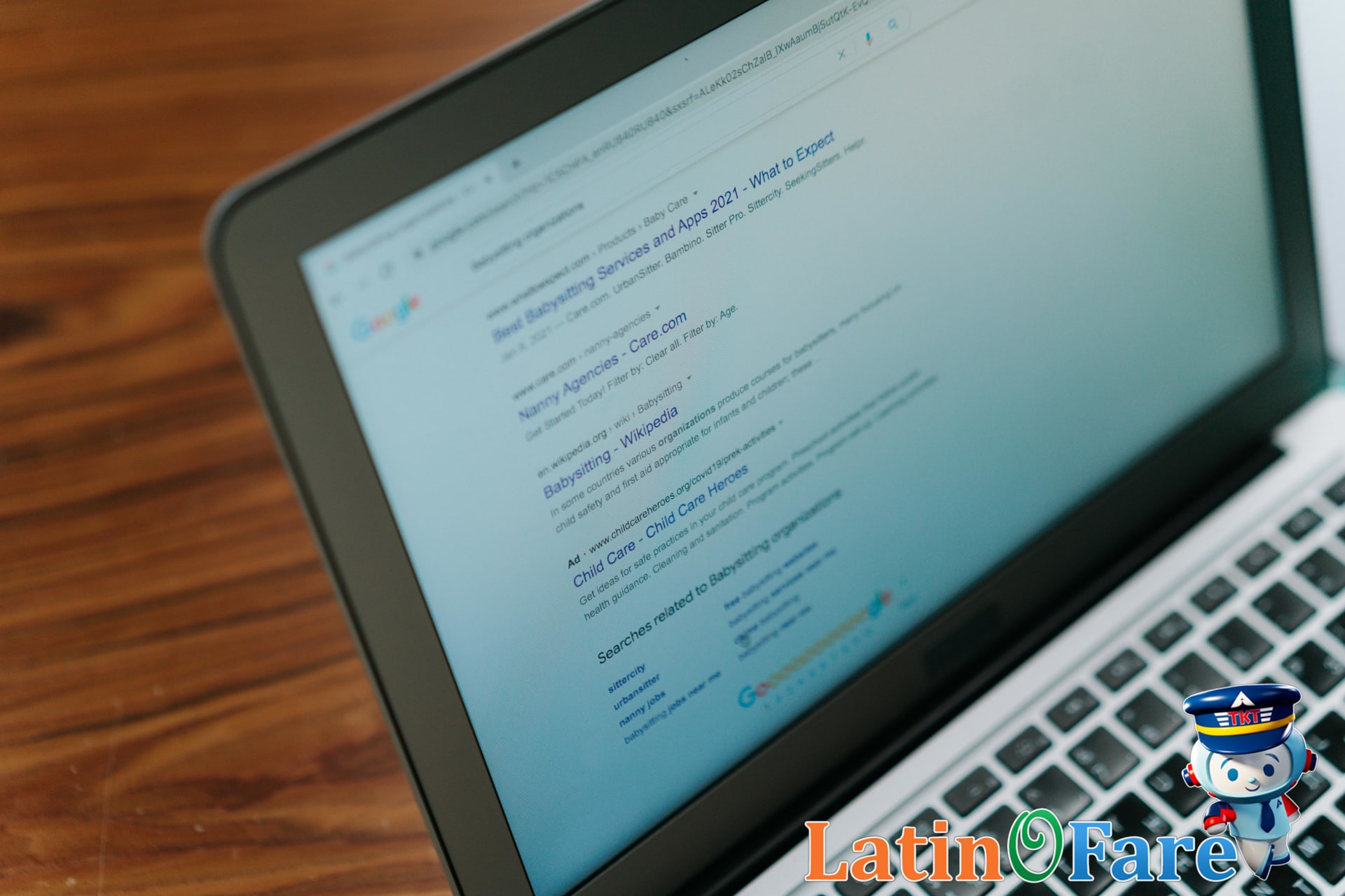 LatinoFare display of cheap flights after using price alerts on laptop screen for easy travel savings