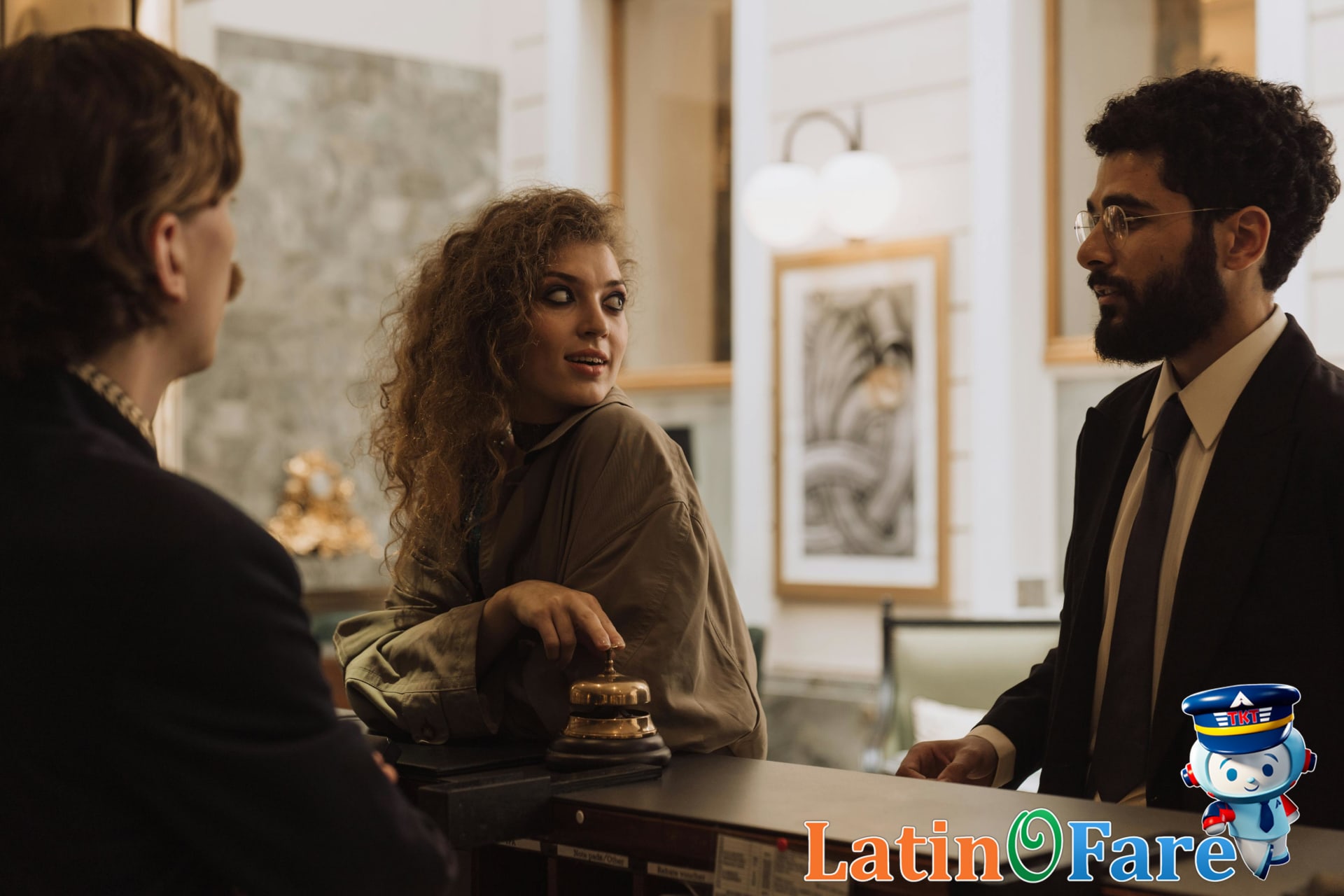 Marriott Bonvoy Titanium Elite member accessing exclusive check-in perks at a luxury hotel