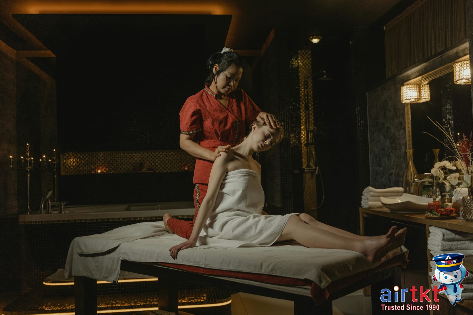 Woman enjoying spa massage on Mother's Day getaway at luxury spa retreat