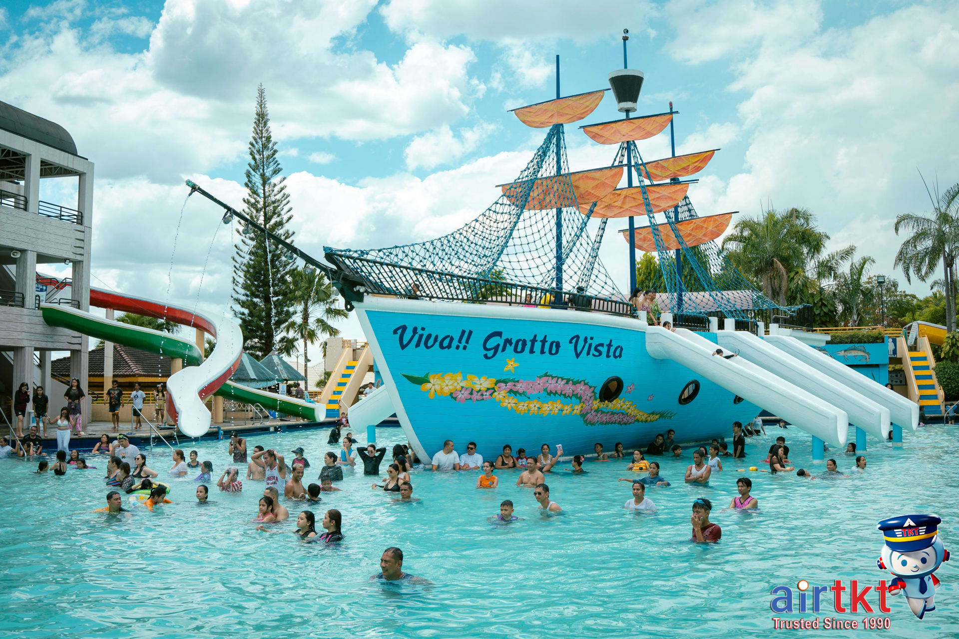 Happy kids playing at family-friendly resort for stress-free vacation