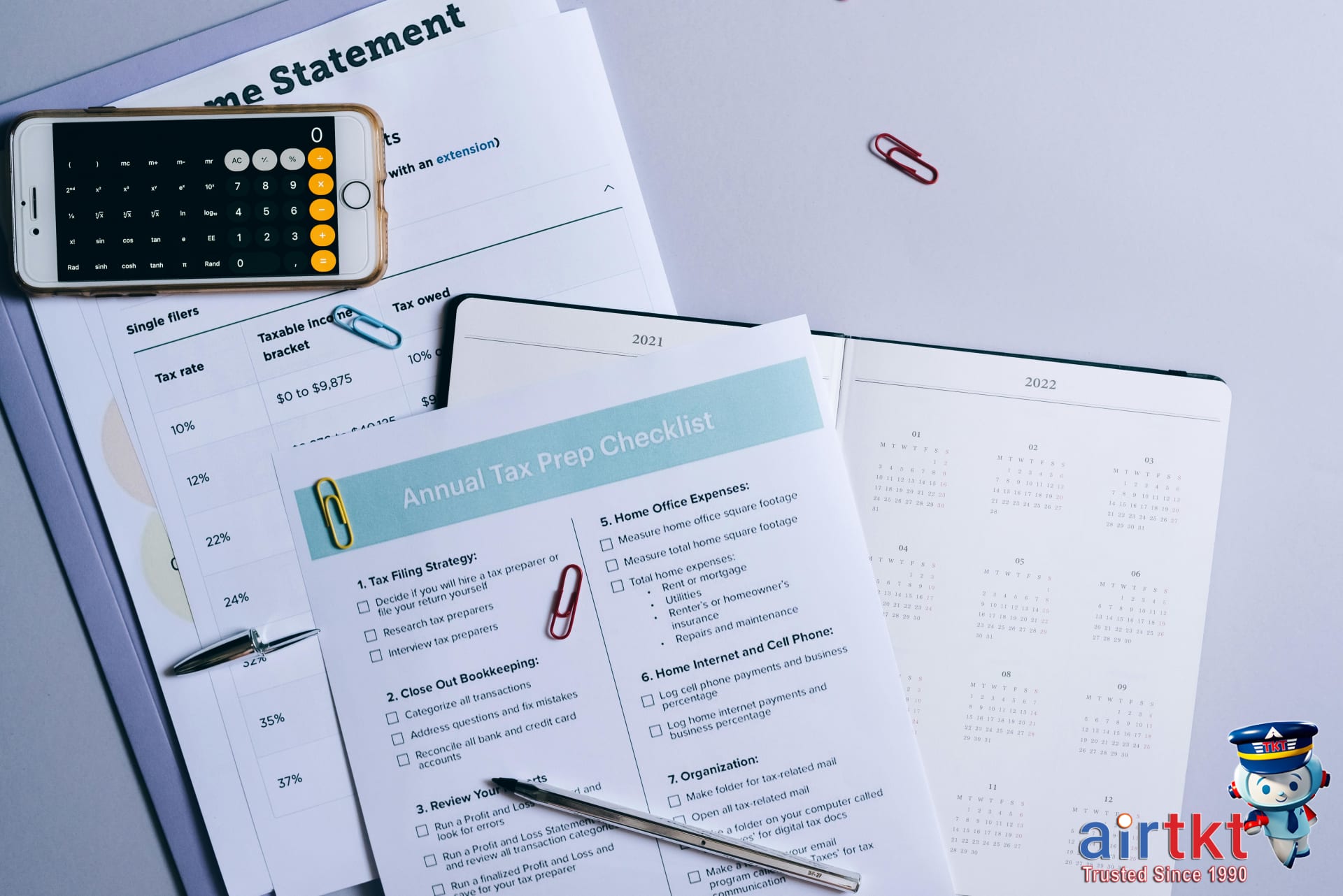 Budget planning checklist including airfare, accommodation, and transport costs