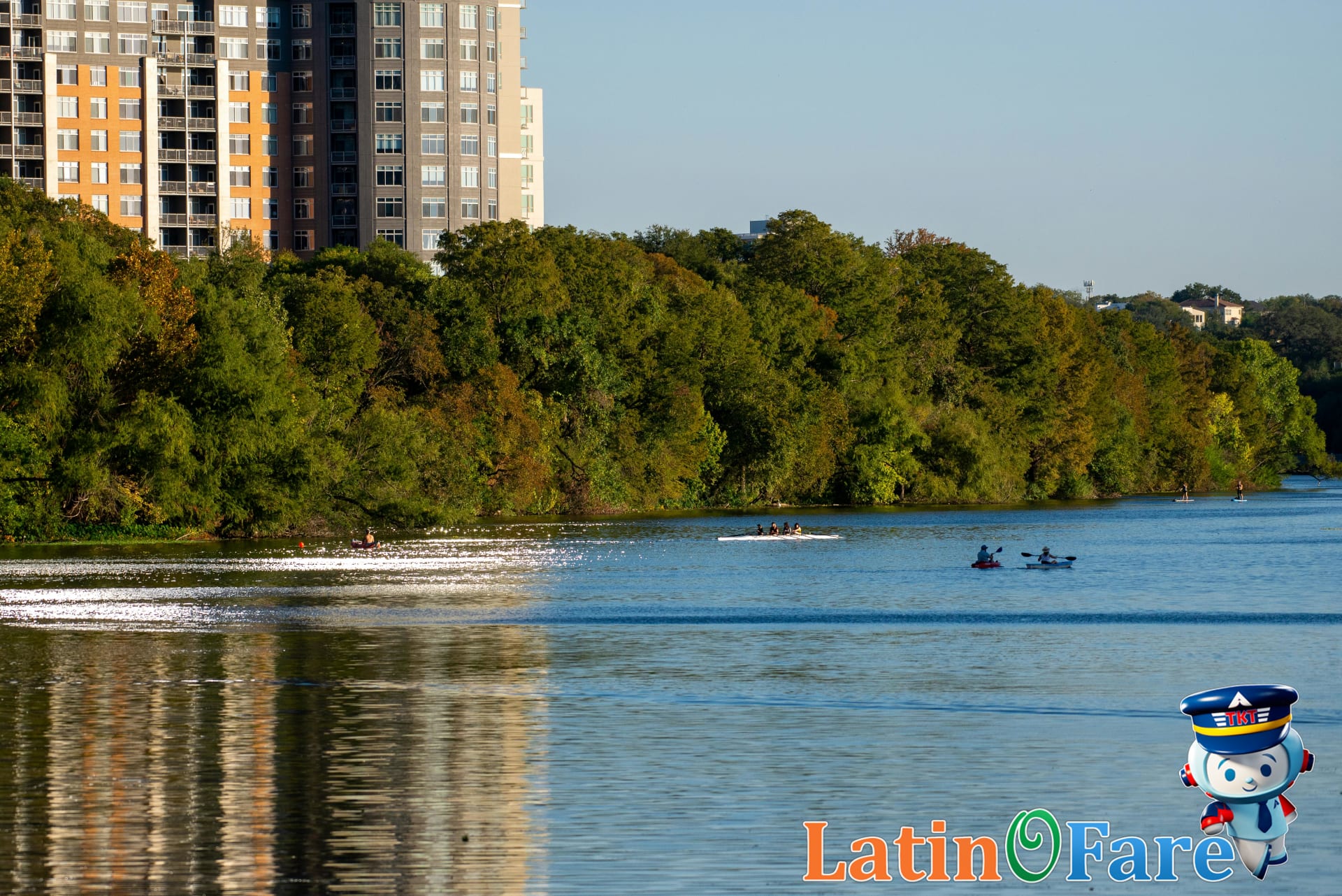 Kayaking Lady Bird Lake is a fun, affordable way to see Austin’s skyline on a budget.