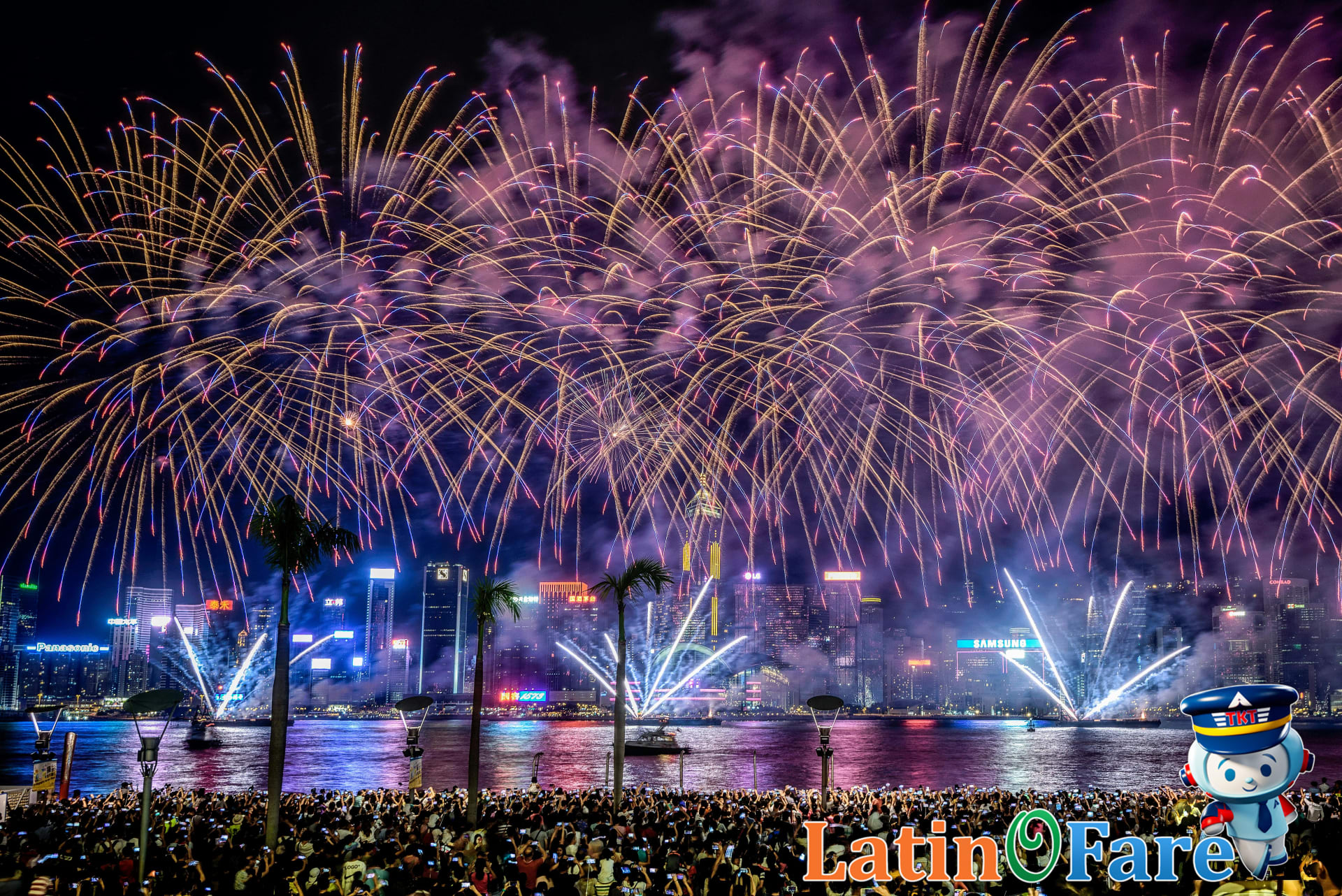 International New Year’s Eve celebrations with fireworks and city skylines worldwide