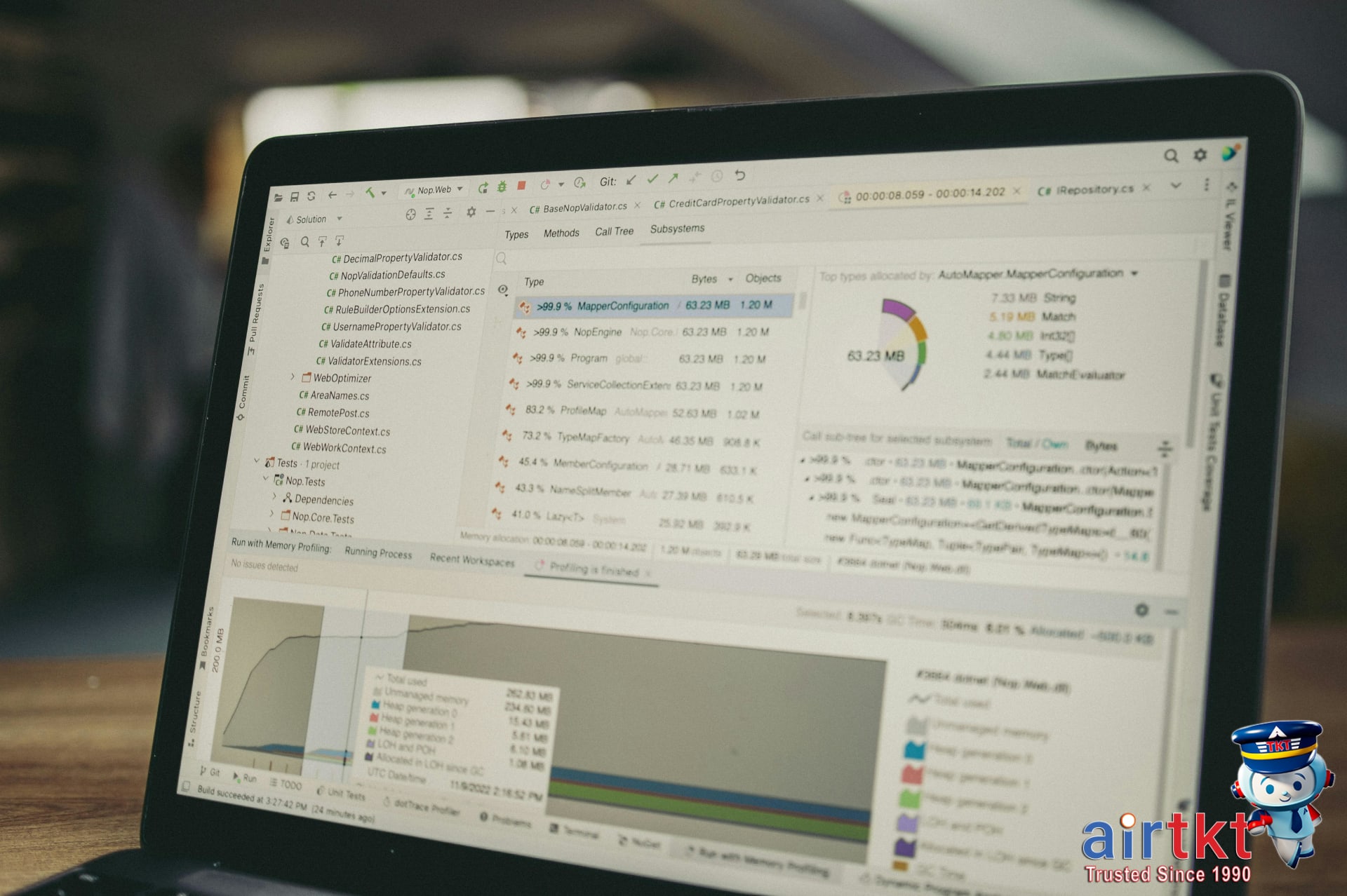 Screenshots of AirTkt tools for flight booking and fare comparison