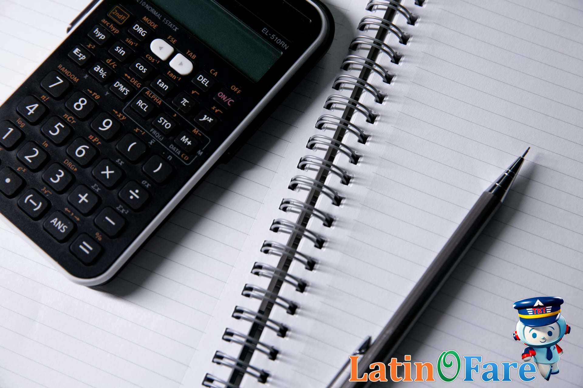 Common questions about airline pricing and airfare solved with boarding pass and calculator.