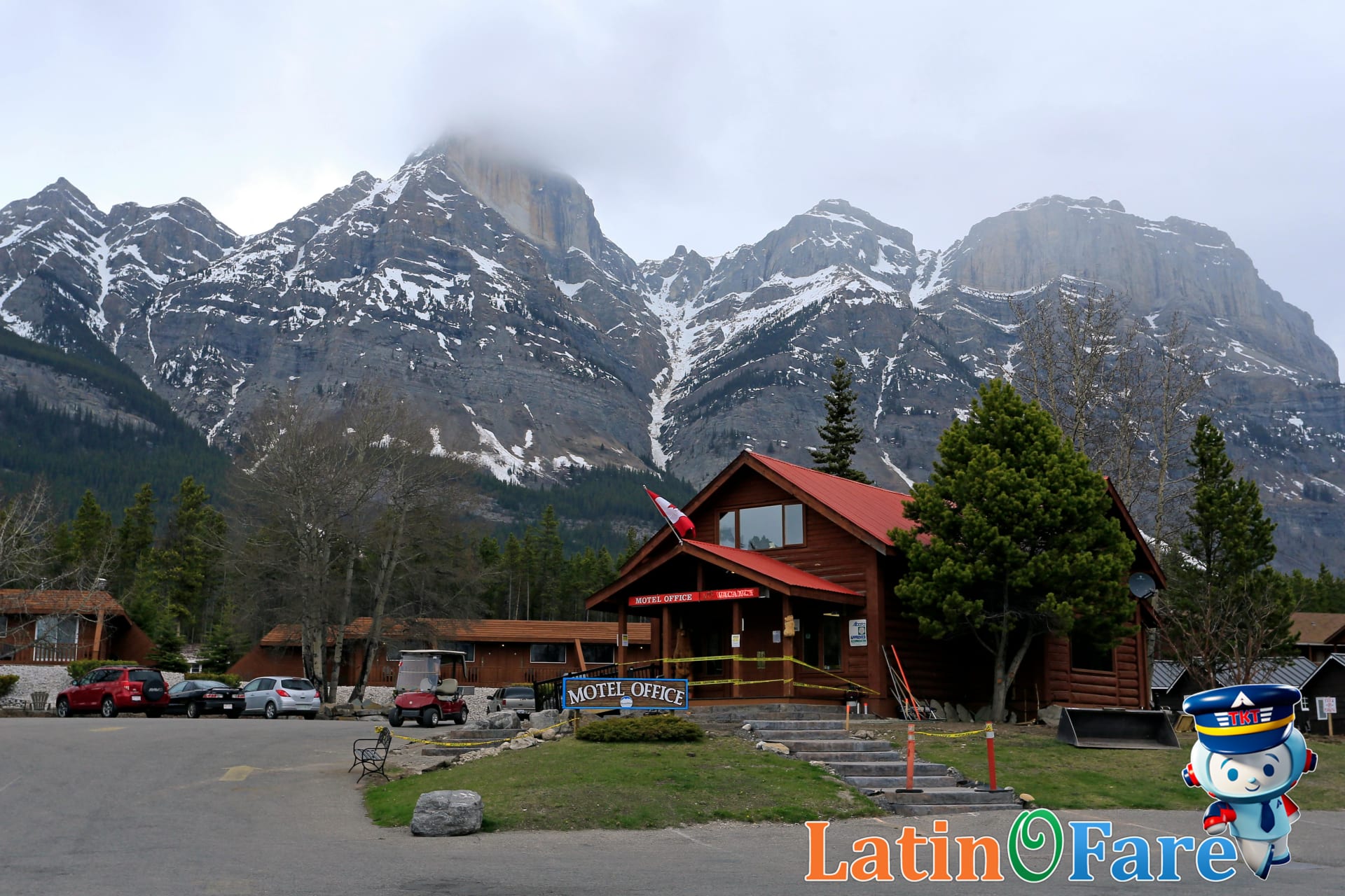 Cozy mountain lodge in Banff, Canadian Rockies affordable accommodation options for travelers.