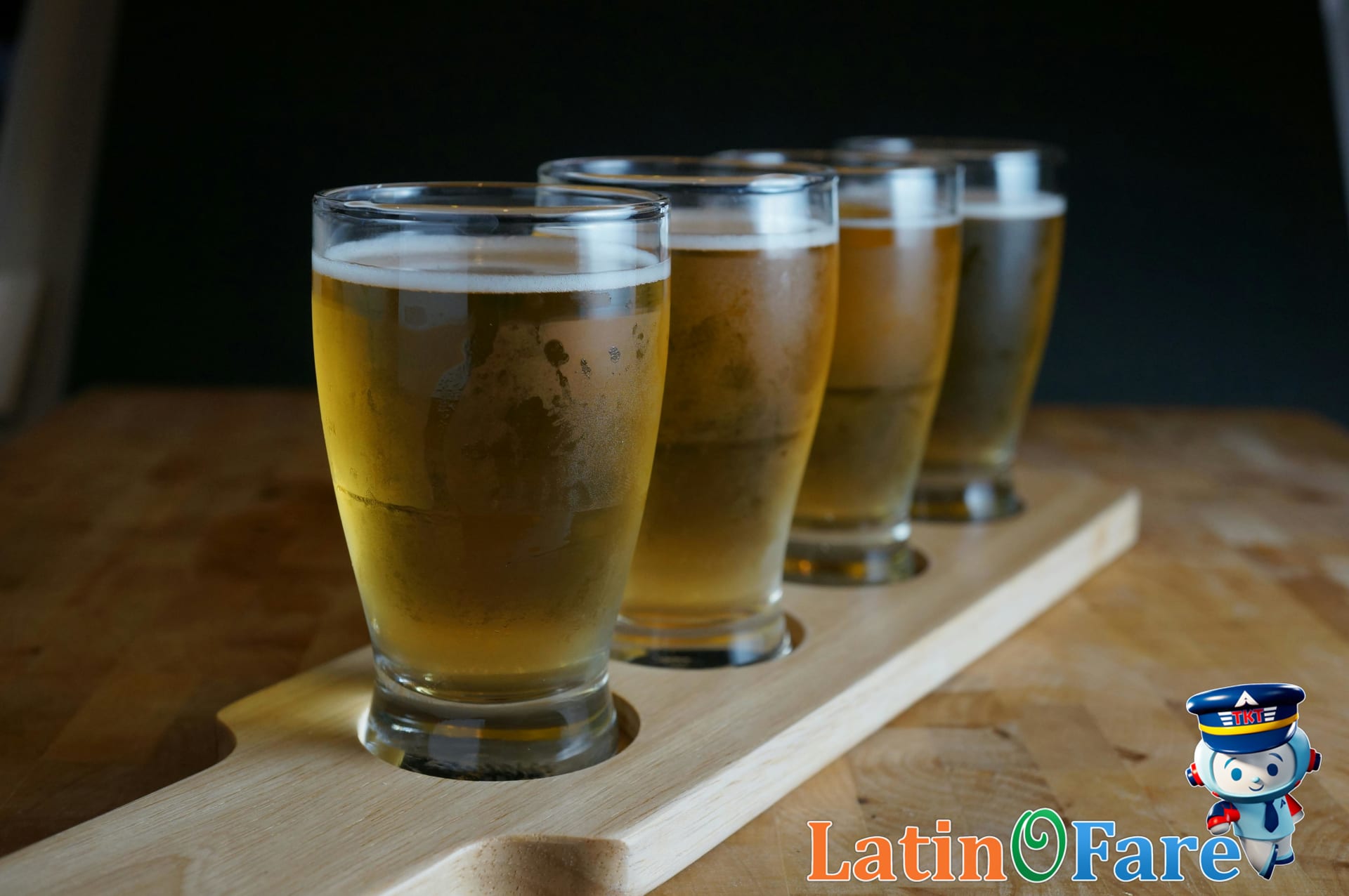 Tasting a craft beer flight in Milwaukee on a weekend brewery tour, highlighting local flavors