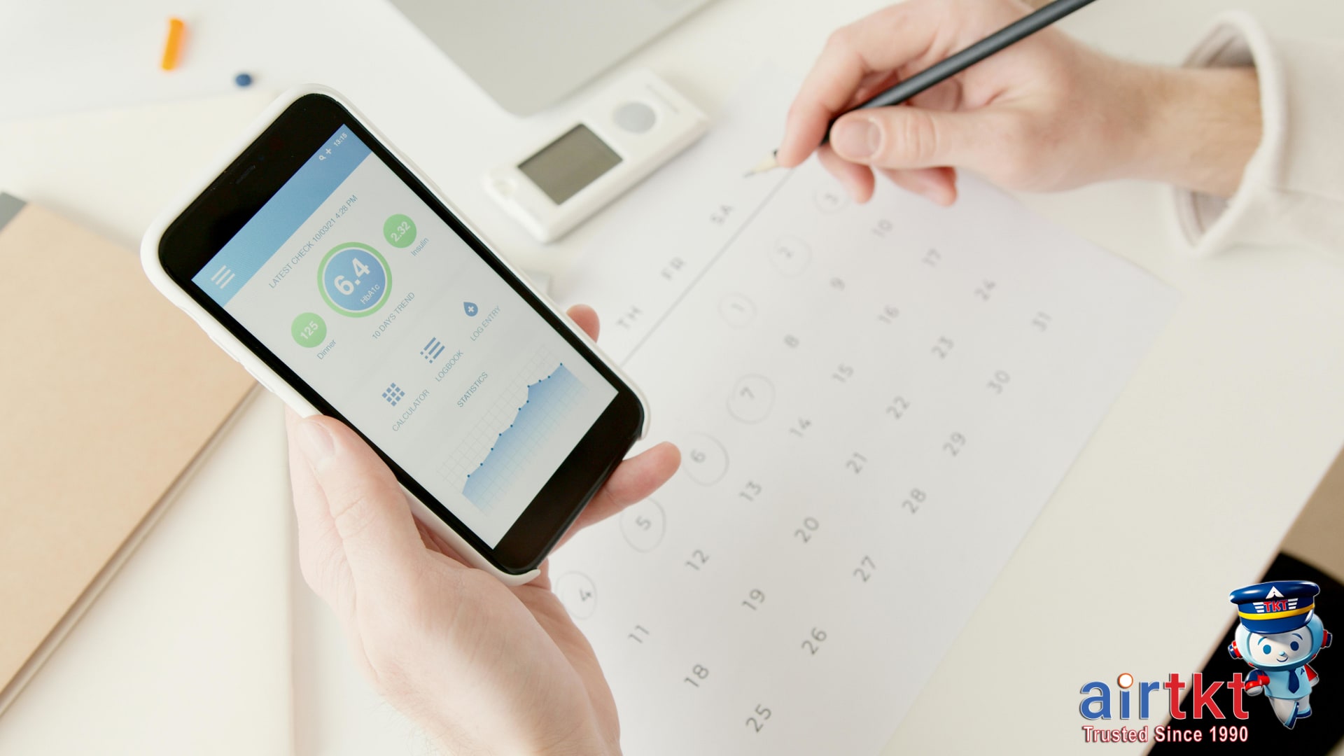 Person checking travel insurance claim progress on smartphone app