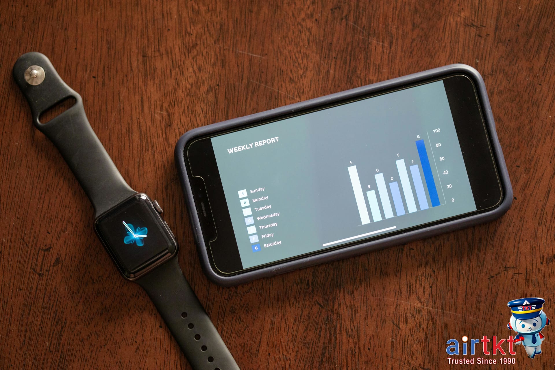 Popular flight tracking and fare alert apps displayed on smartphone screens