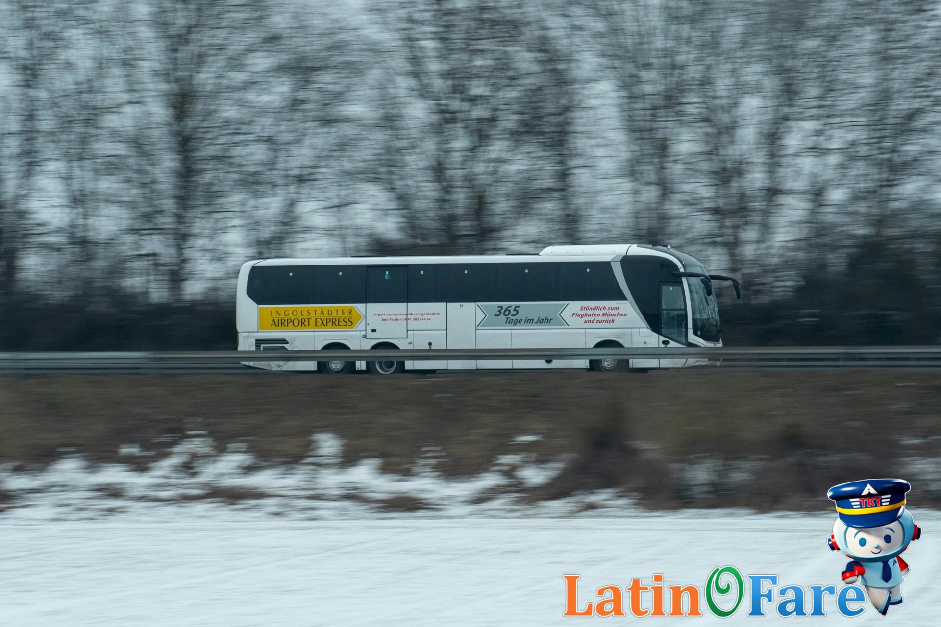 Airport hotel shuttle bus waiting at terminal, showing convenience for guests with early flights