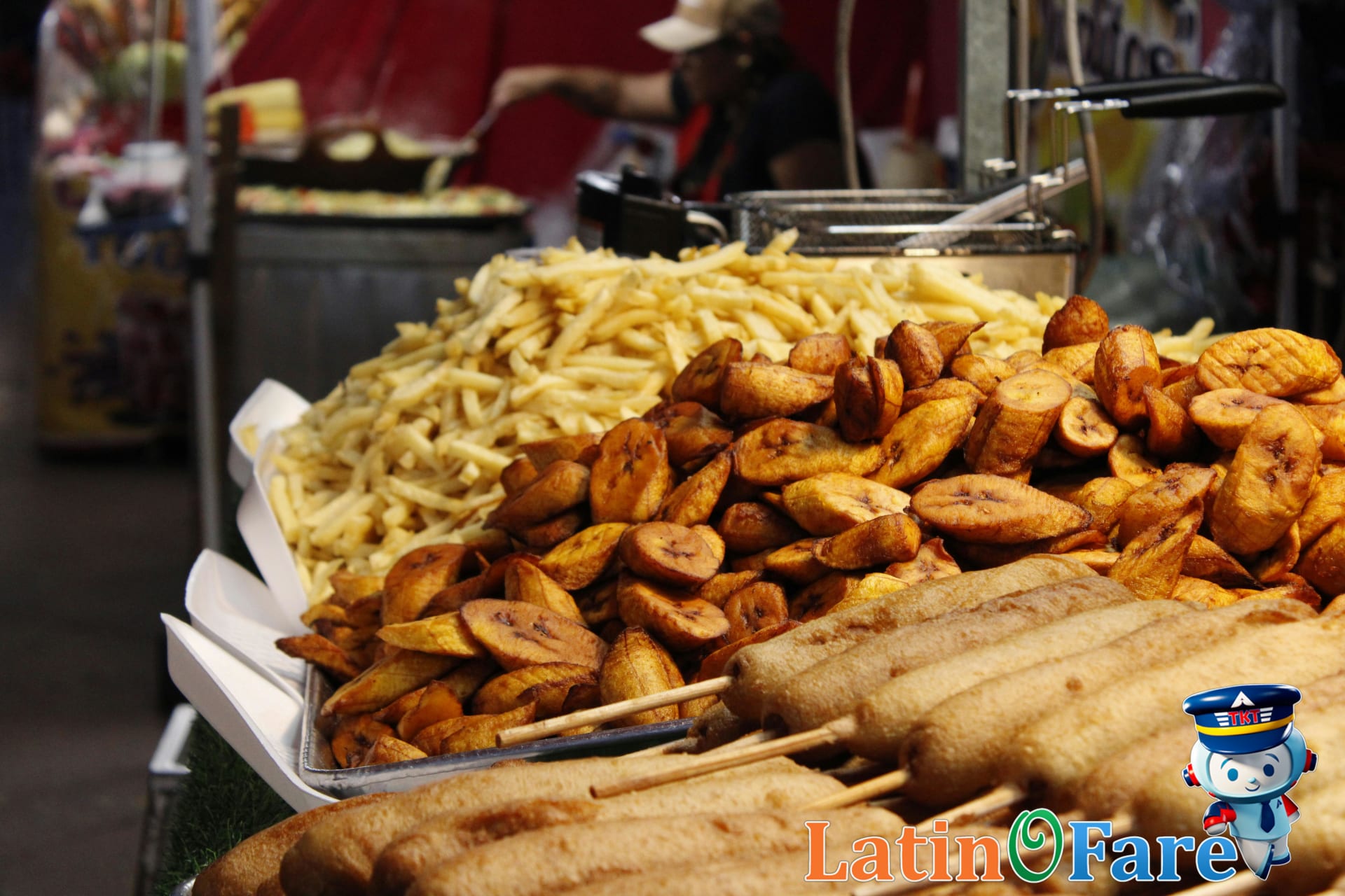 Food vendor stalls showcasing local cuisines at Lollapalooza Chicago festival.
