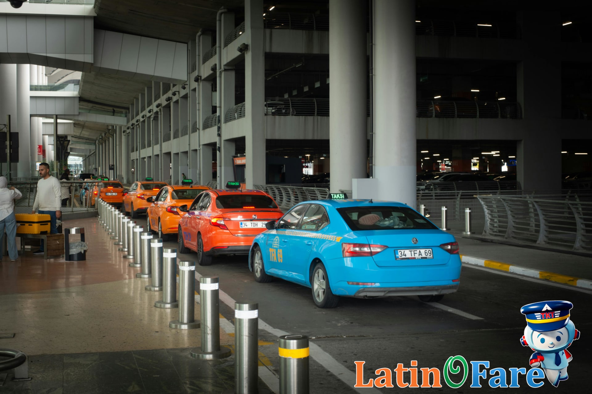 Unlicensed taxi at airport shows why tourists must check licenses to avoid scams.