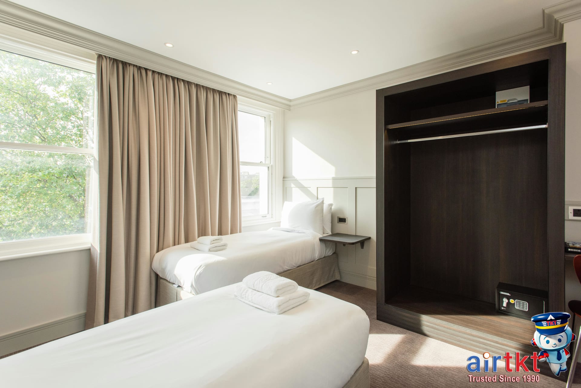 Cozy budget hotel room ideal for affordable travel stays