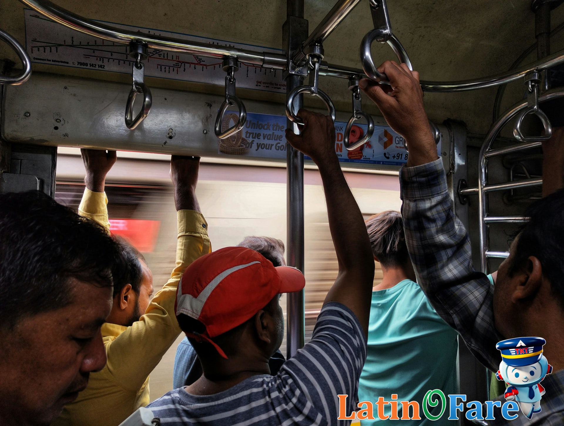 Local train travel in India, crowded compartment provides authentic budget trip experience