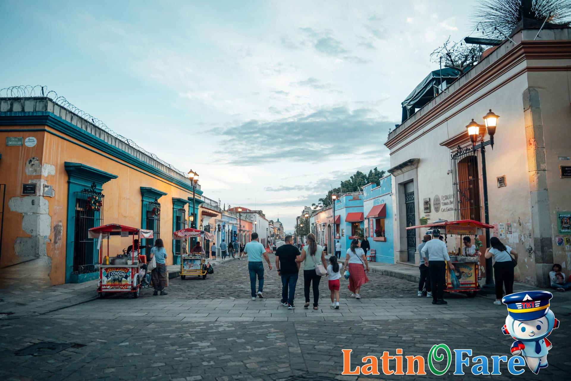 Colorful colonial city in Latin America, budget travel spot with vibrant local architecture