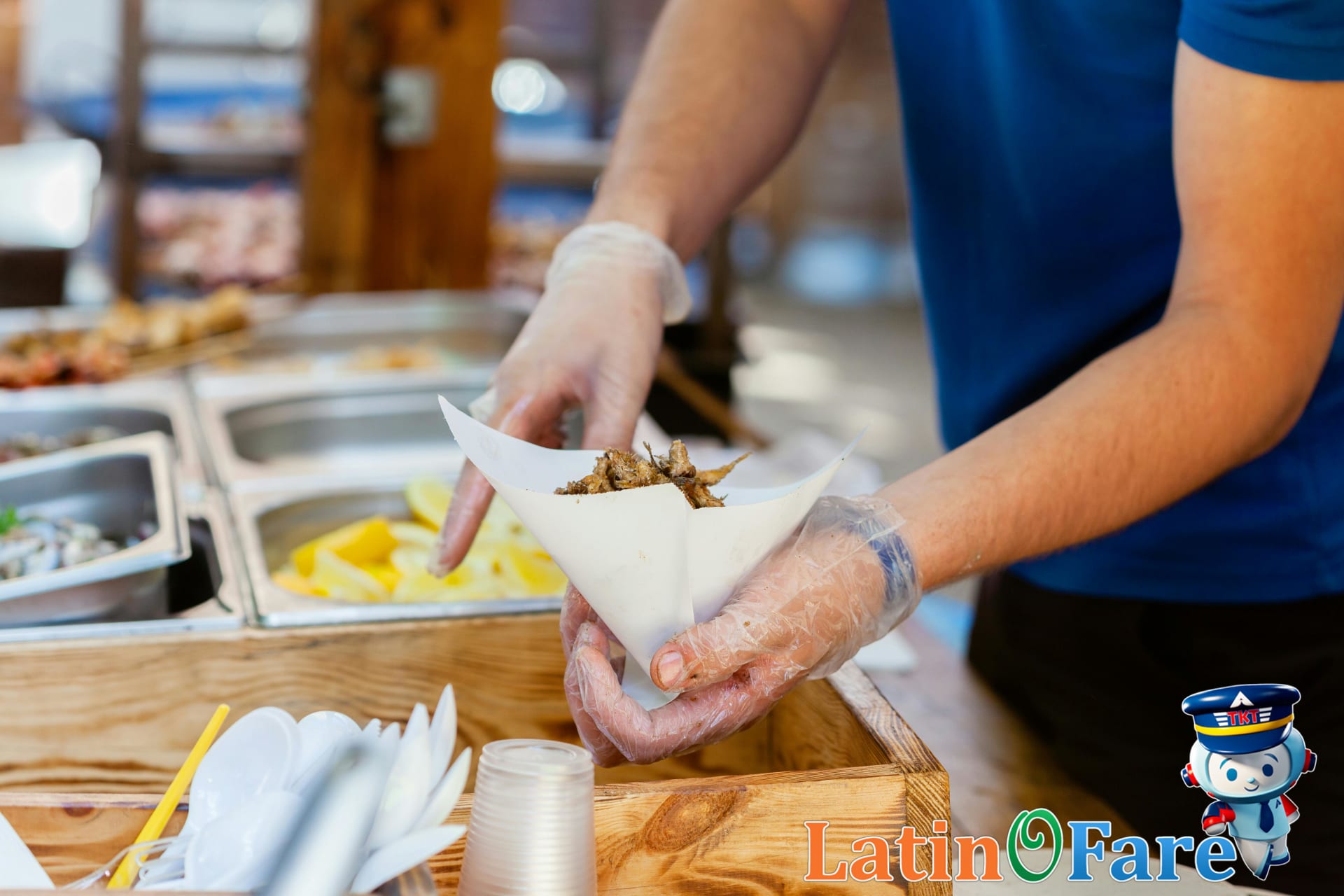 Tampa street food market vendor serving tasty affordable meals to budget travelers