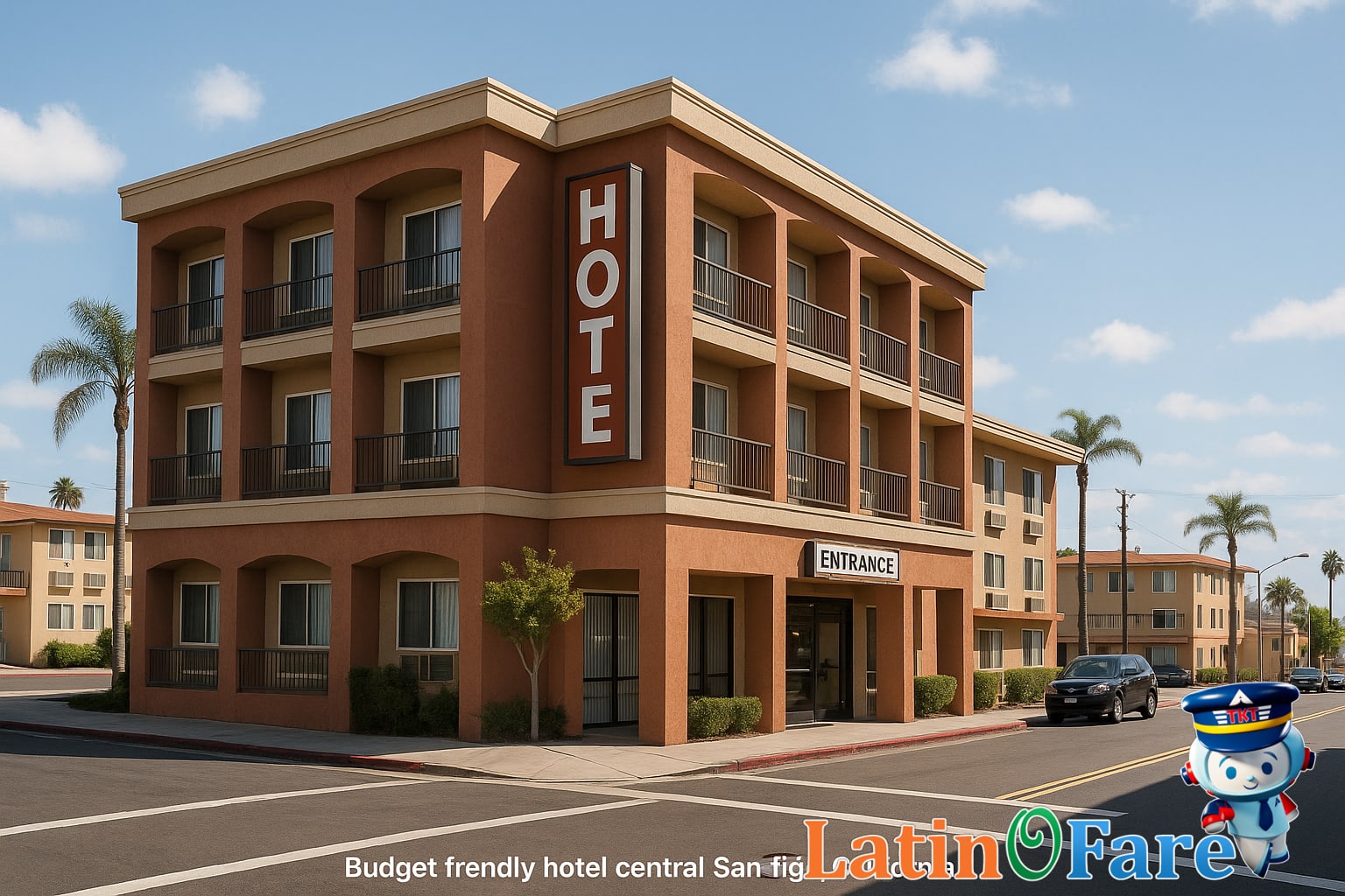 Budget-friendly hotel in central San Diego helps travelers save on accommodations cost.