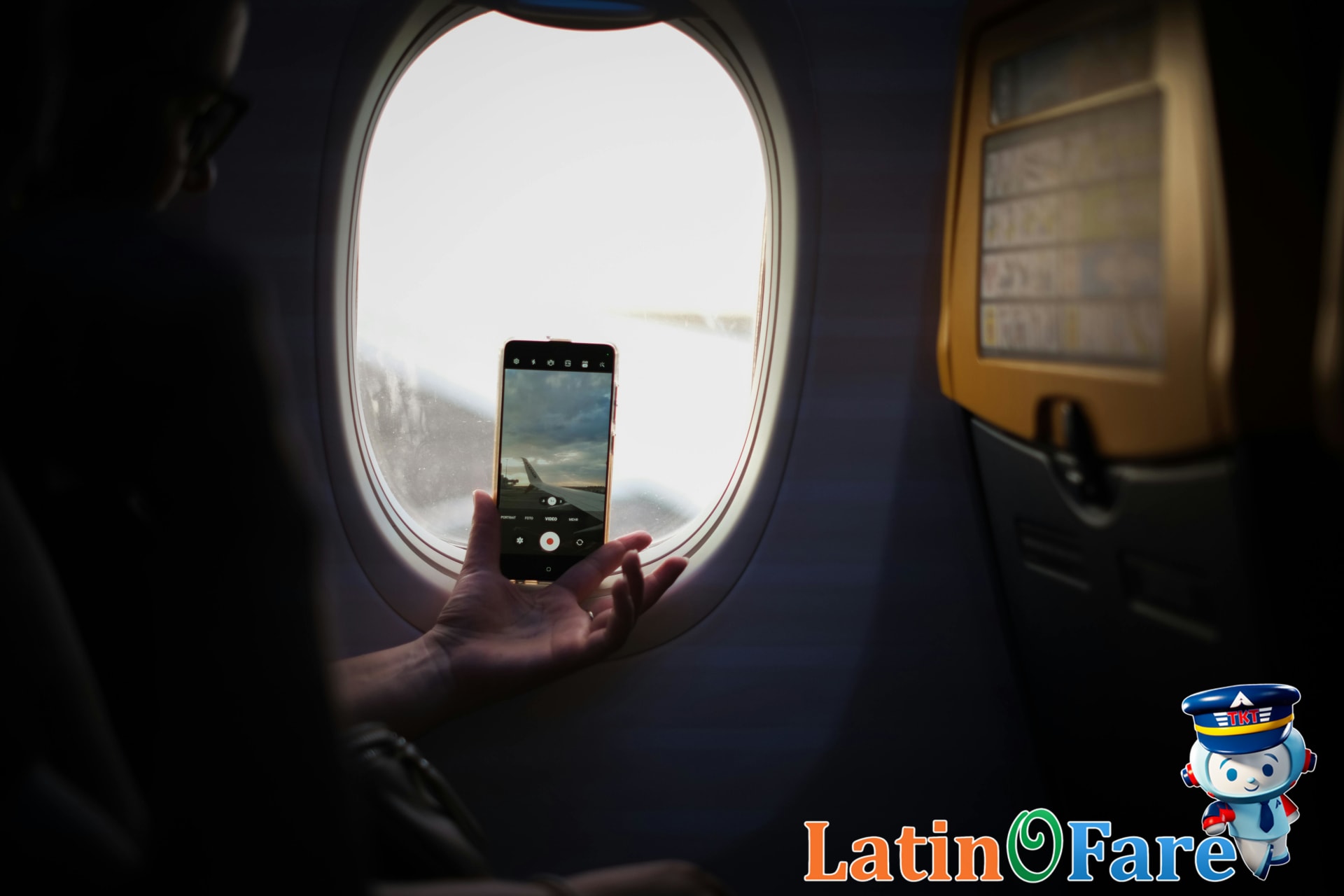 Travelers comparing Austin flight prices with LatinoFare app for SXSW festival booking.