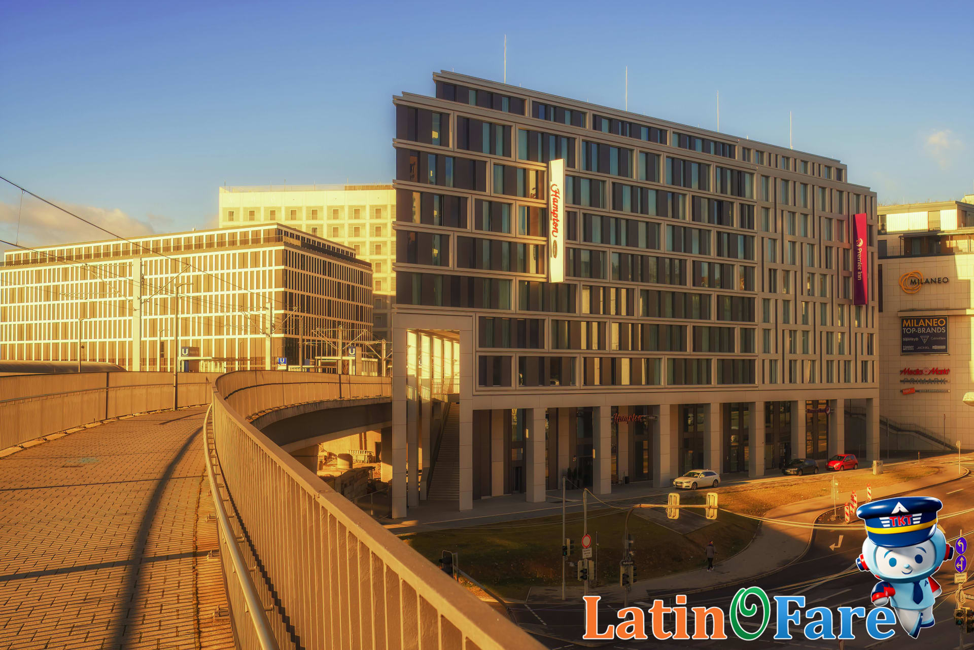 Hotel chain headquarters representing best rate guarantee policy options.