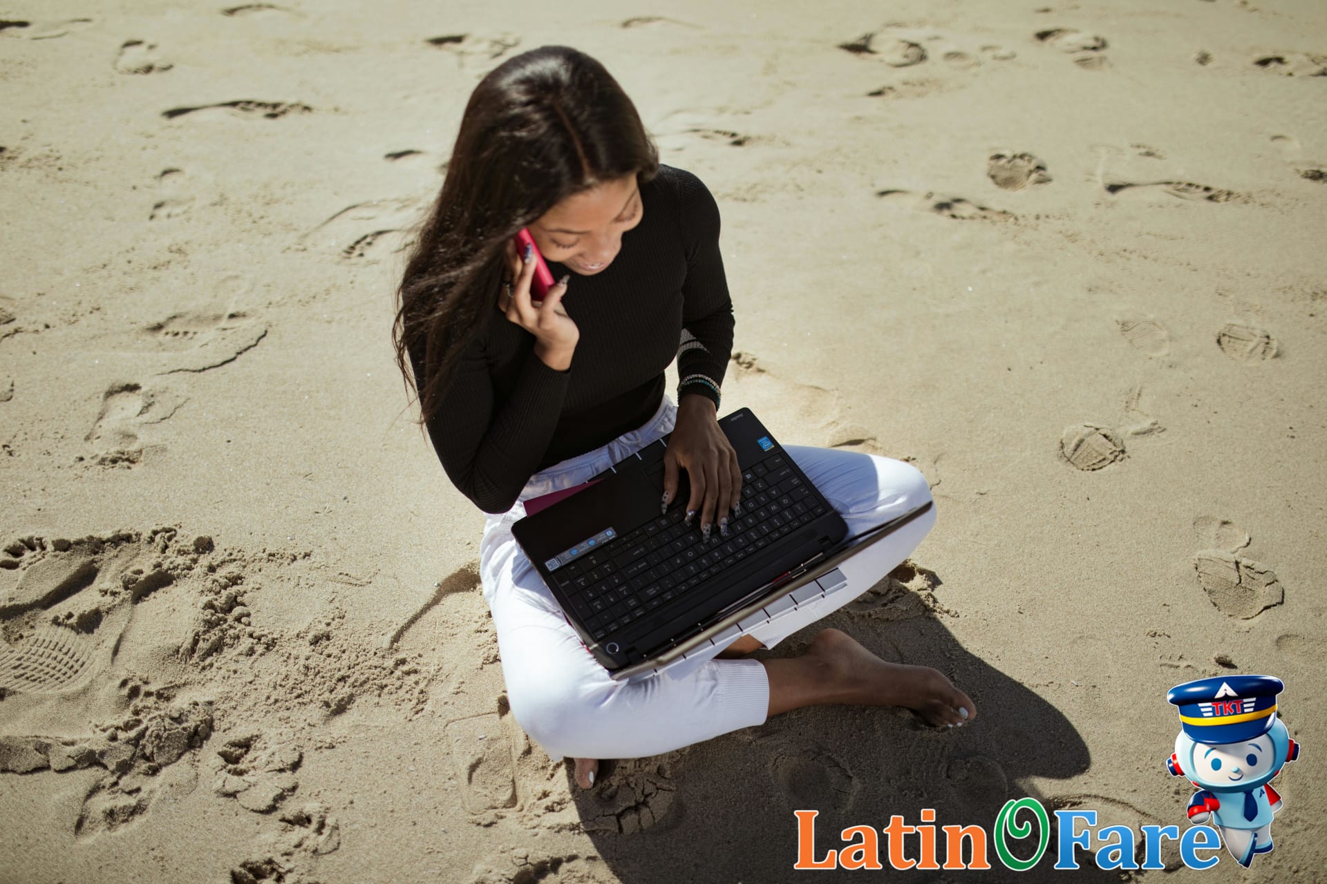 Finding best flight deals to the Bahamas using an online booking platform tool.