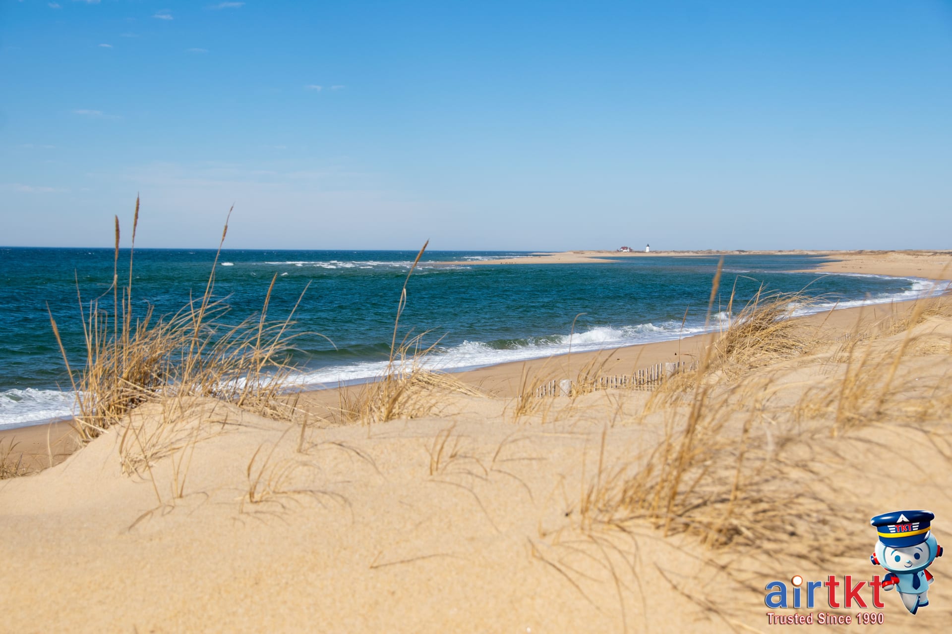 Golden dunes and tranquil shoreline at Cape Cod National Seashore in Provincetown