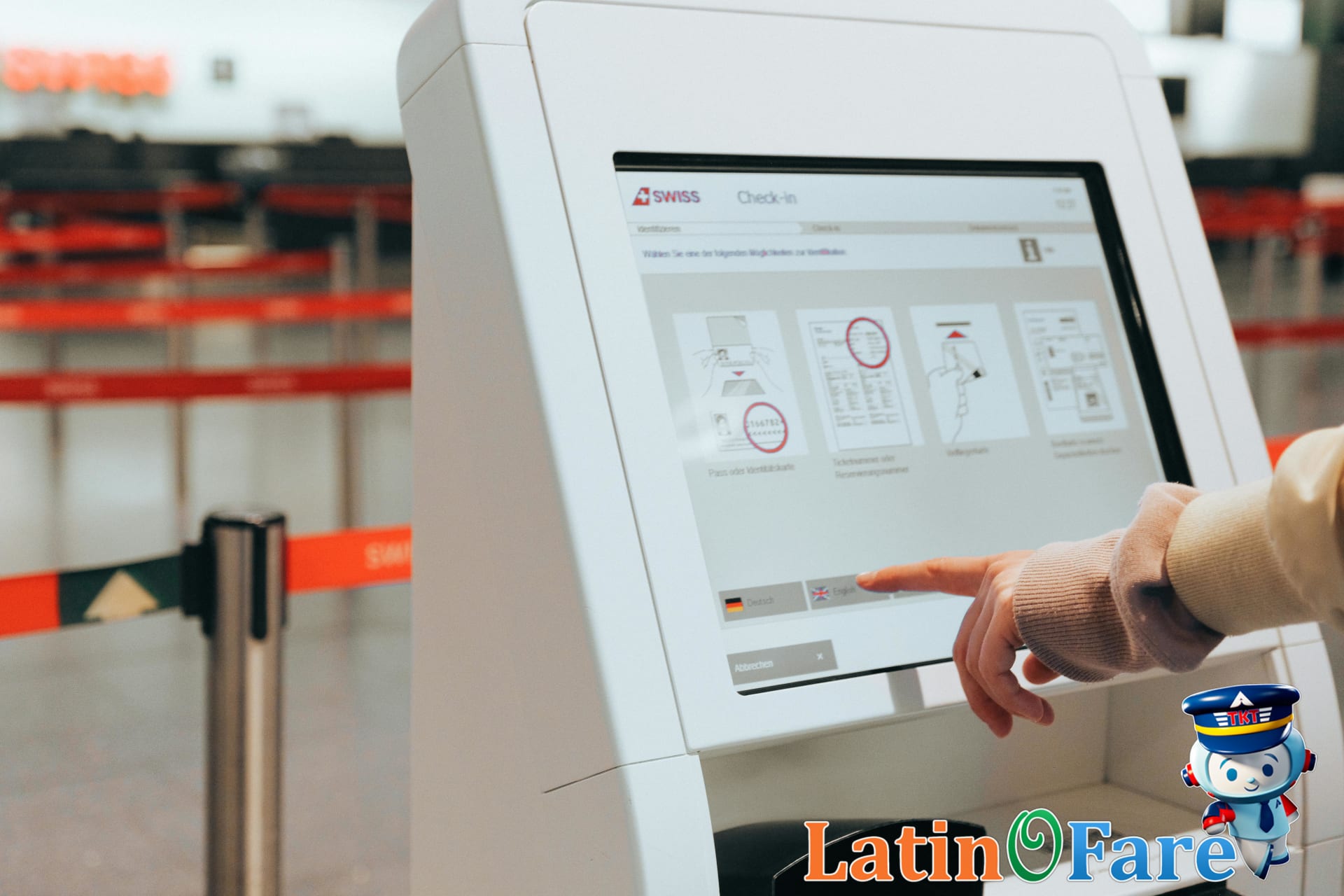 Traveler reviews flight prices and add-ons while booking budget and full-service airline tickets.