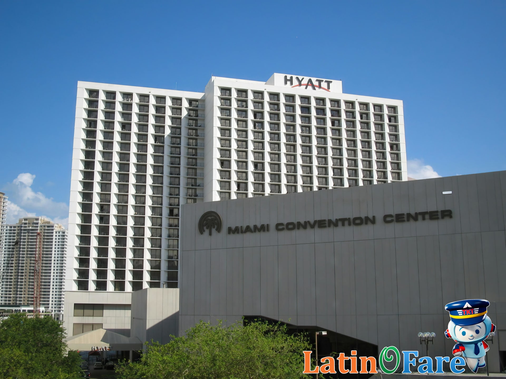 Iconic Hyatt hotel property in city visualizing World of Hyatt’s global reach and network value