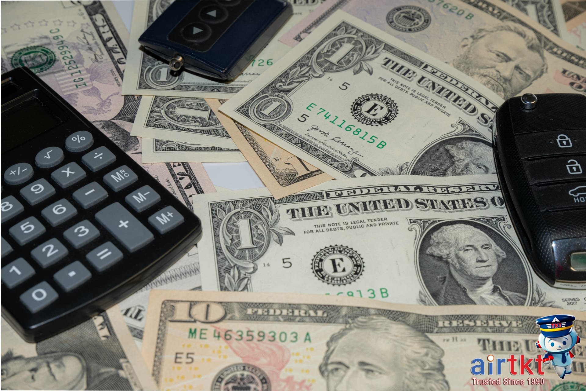 Budget table with icons for rental car insurance, accommodations, and food expenses