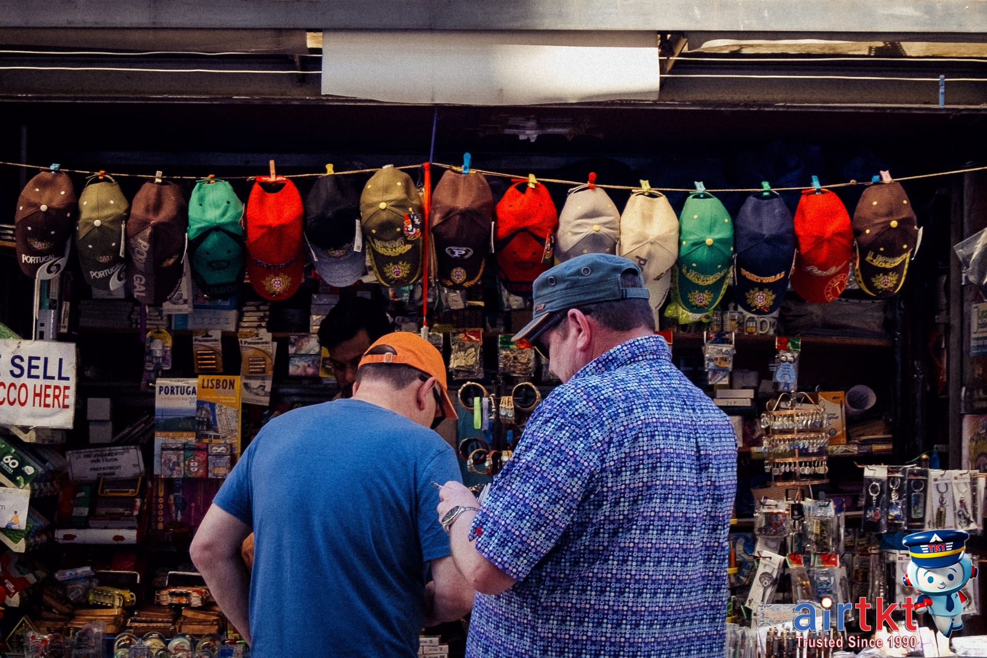 Local souvenir shopping market in Honolulu featuring tropical souvenirs