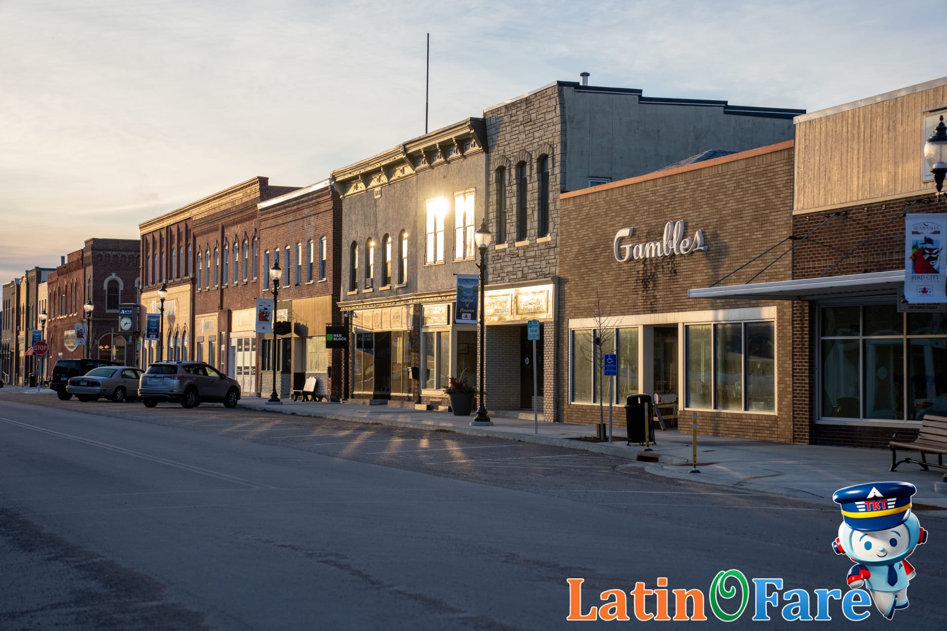 Charming Catskills town on a sunny weekend getaway with historic storefronts