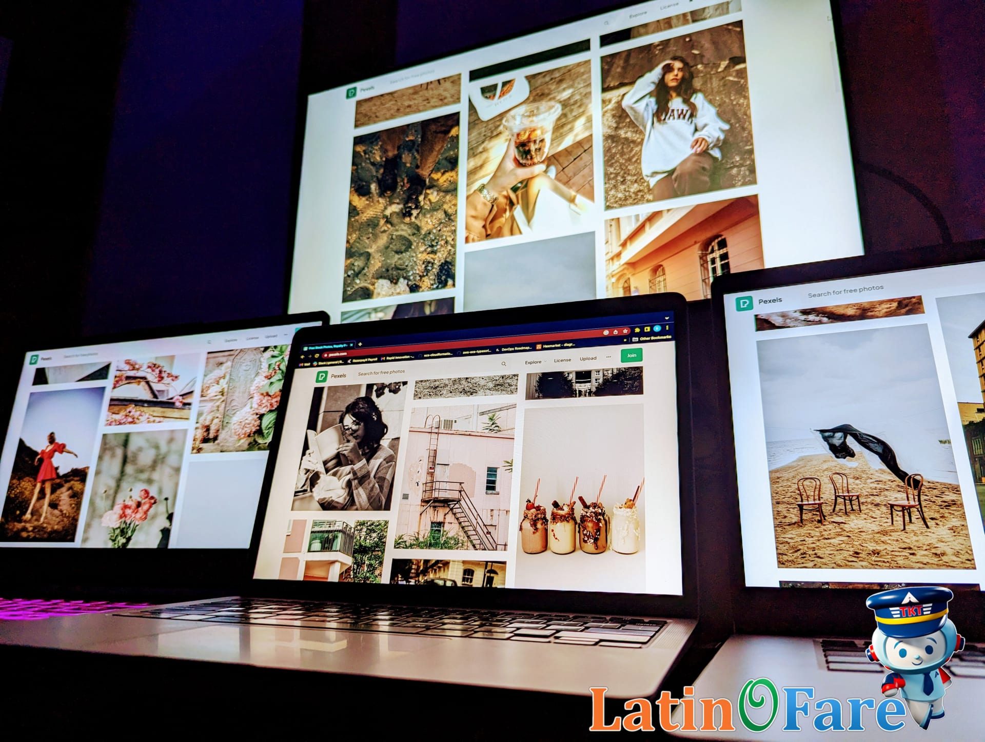 Beginner searching for travel destinations online using trip planning tools