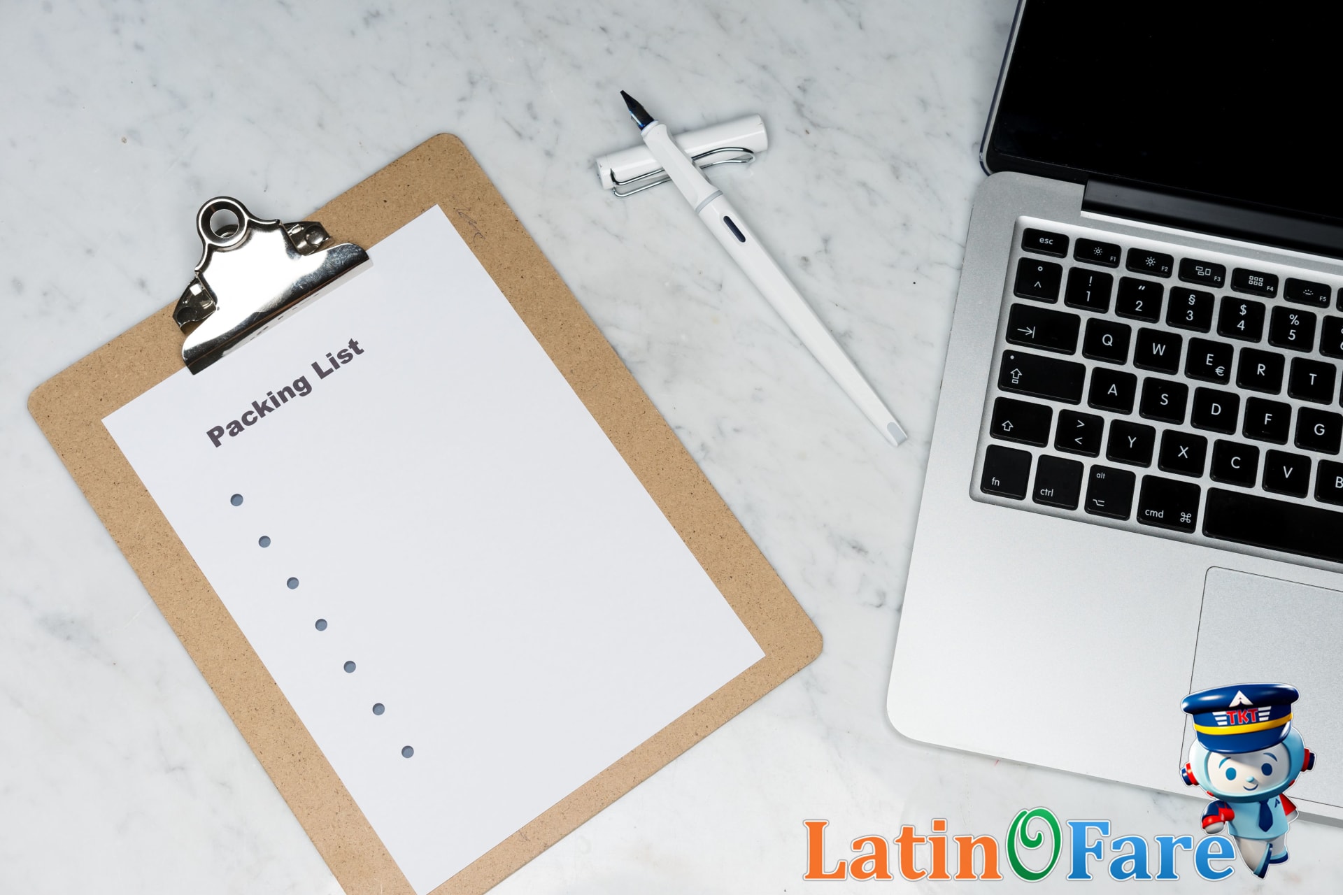 Person making a travel planning checklist for first-time trip planners