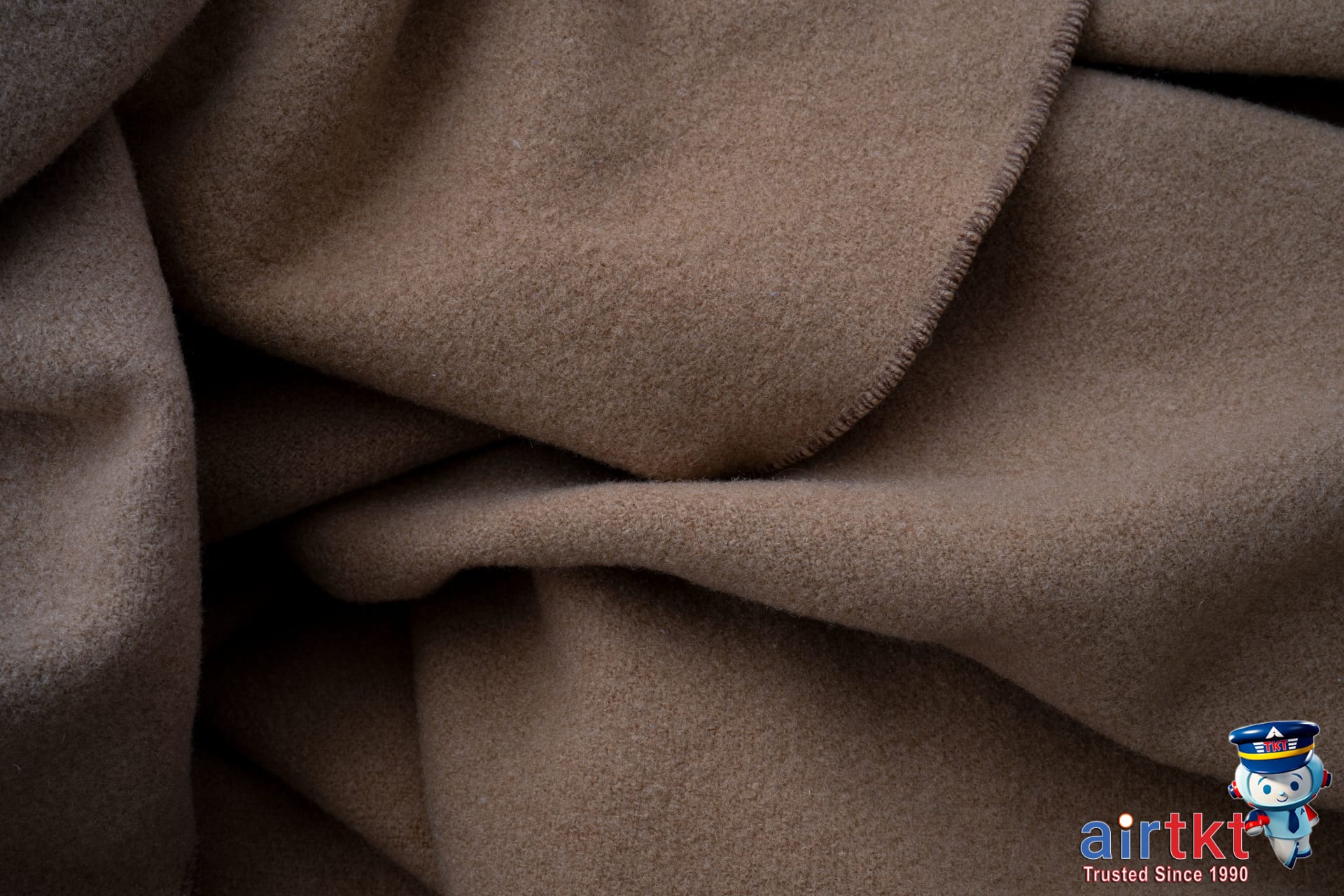Close-up of wool and fleece fabric textures for warm winter clothing materials