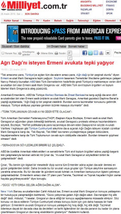 Ağrı Dağı'nı isteyen Ermeni avukata tepki yağıyor