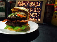 Naughty Krato's Flame Grilled Burger